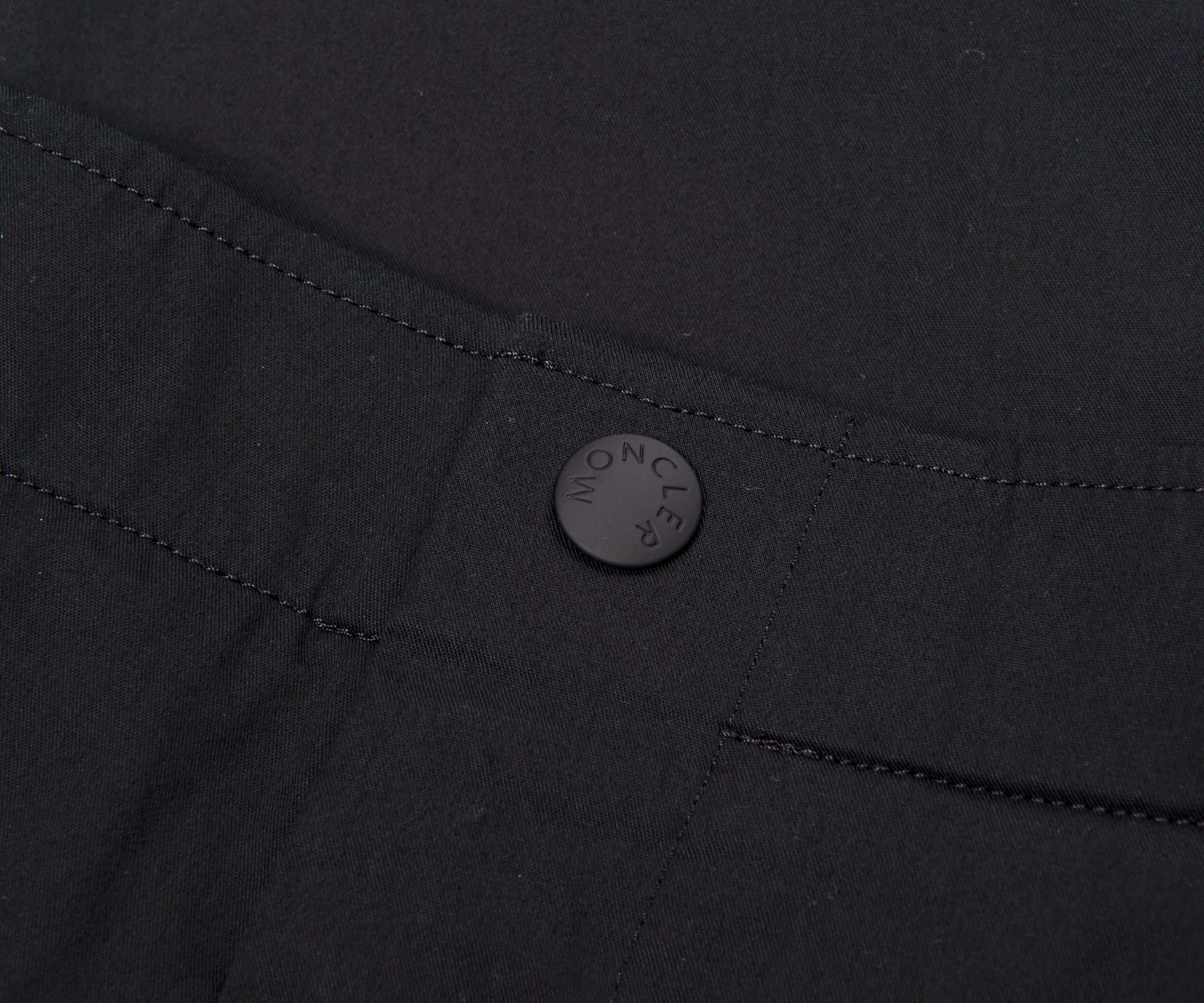 Moncler Gabardine Cargo Trousers Black - Image 2