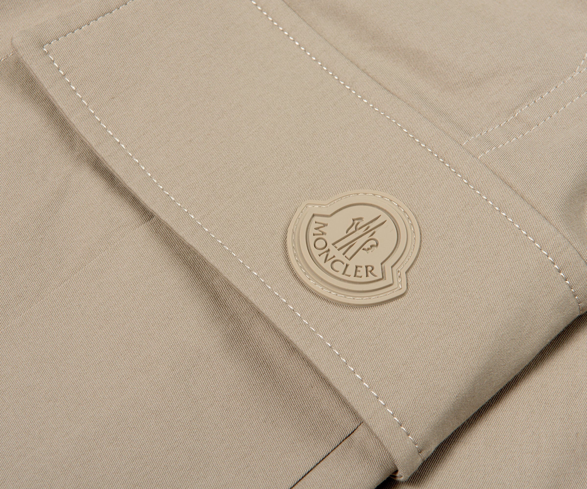 Moncler Gabardine Cargo Trousers light Beige - Image 3