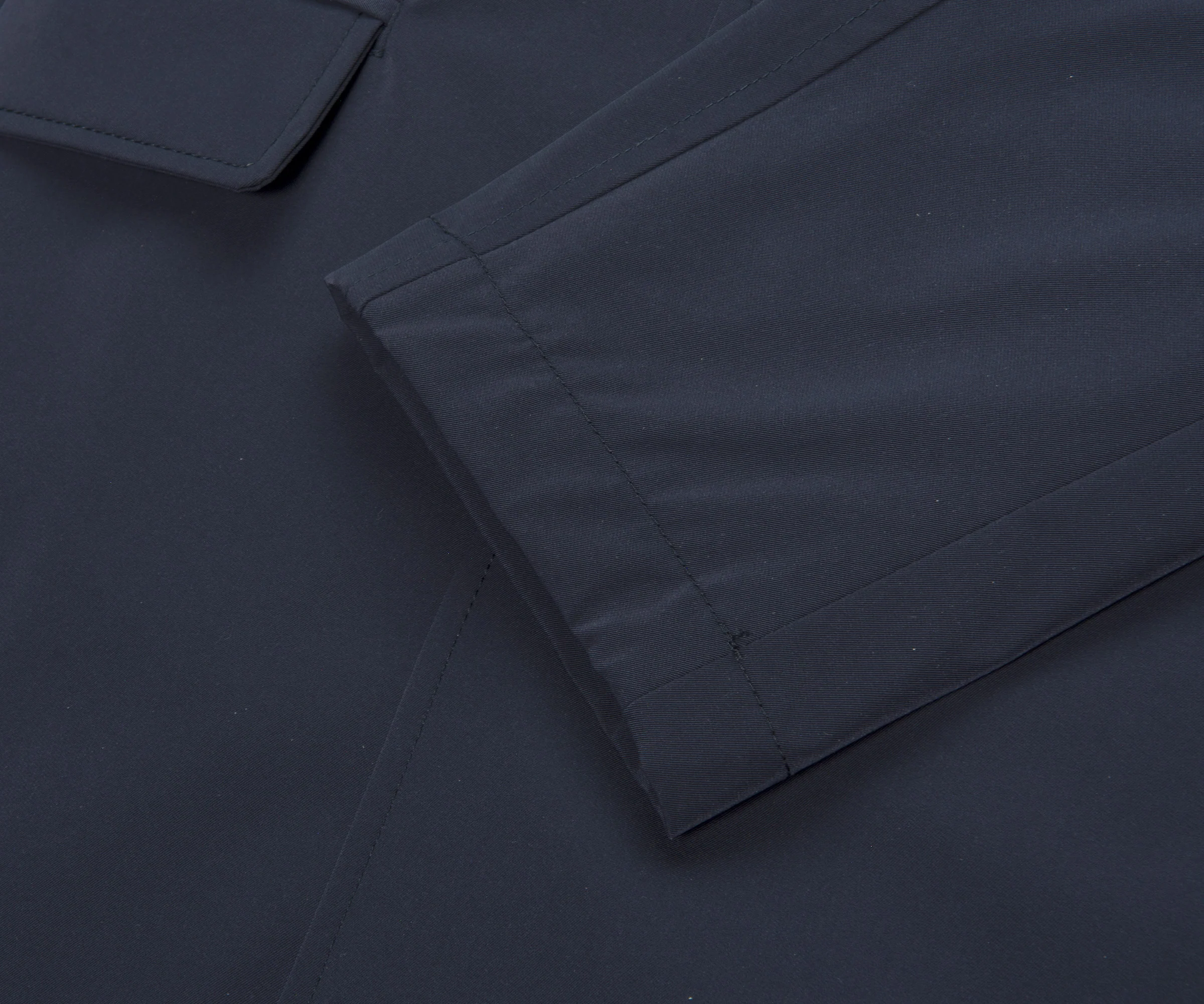 Herno Hooded Trench Coat Navy - Image 10