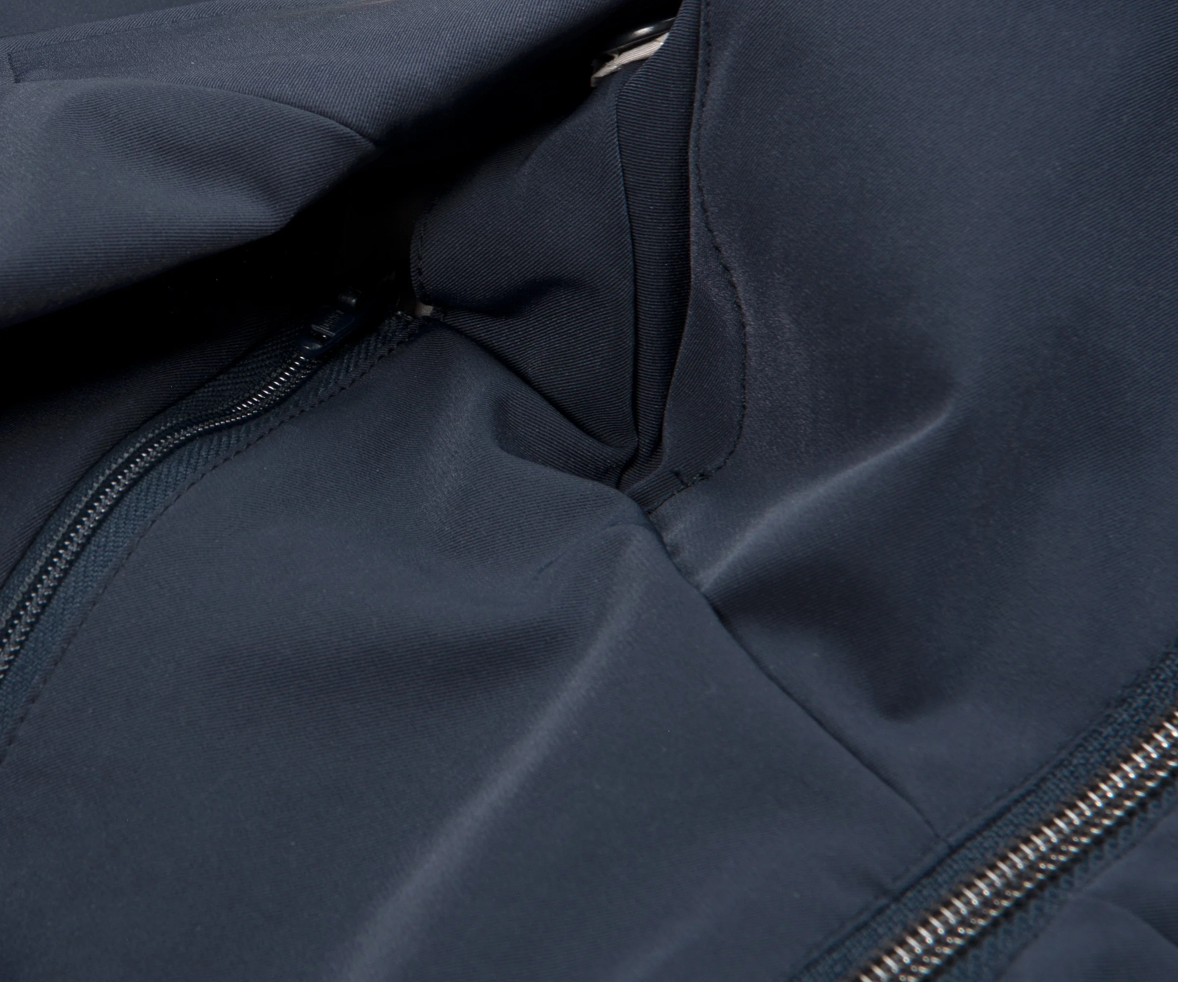 Herno Hooded Trench Coat Navy - Image 4