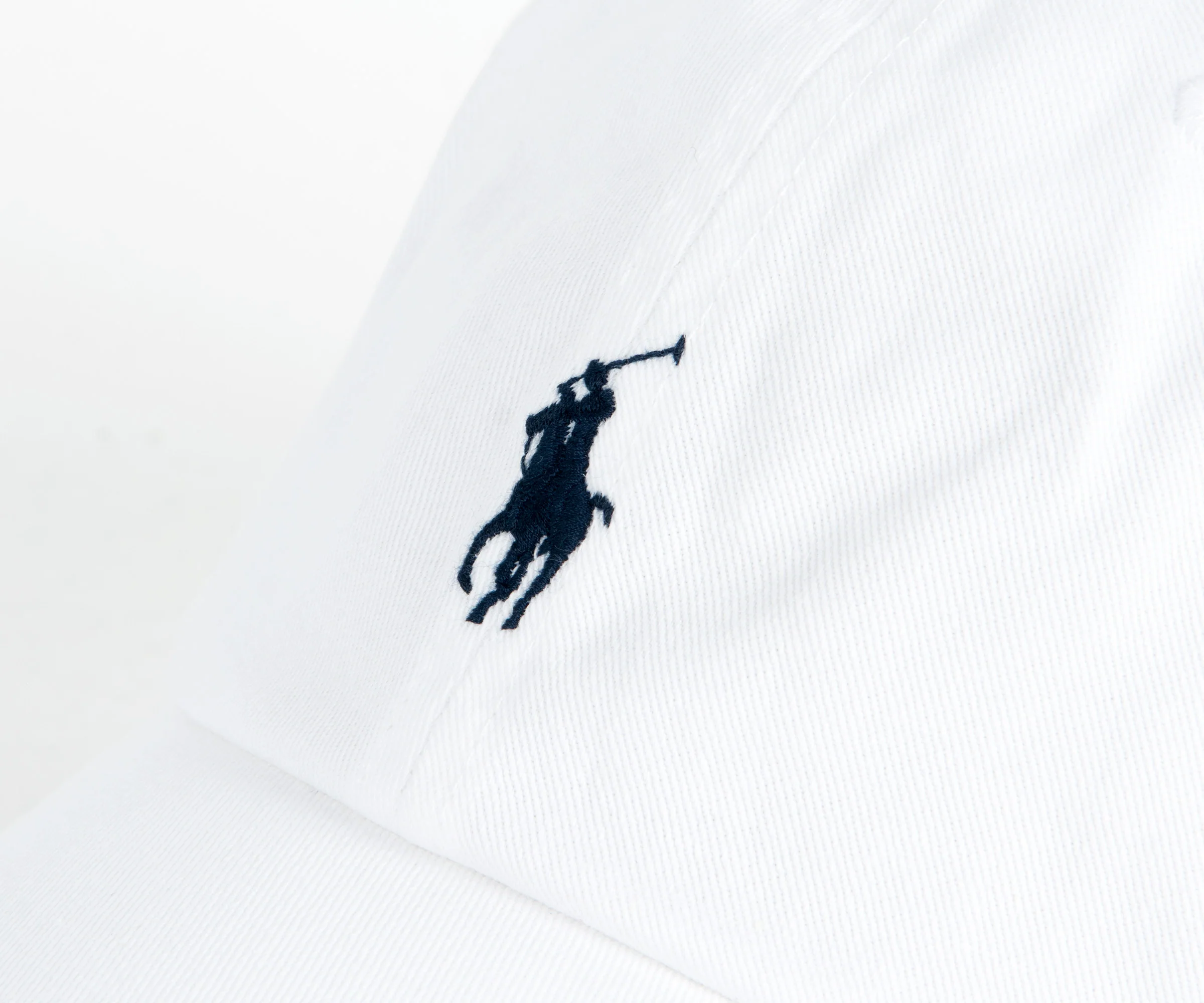 Ralph Lauren Cotton Chino Baseball Cap White - Image 2