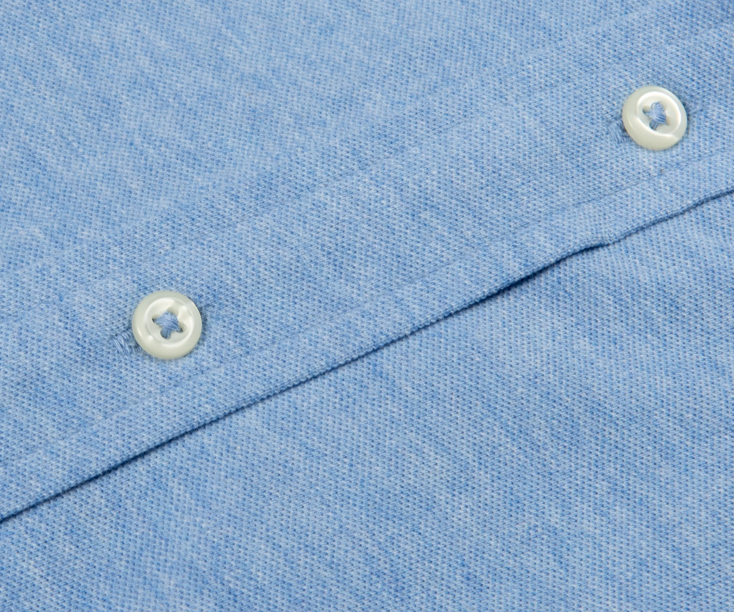 Ralph Lauren Jersey Full Button Shirt Blue Heather - Image 4