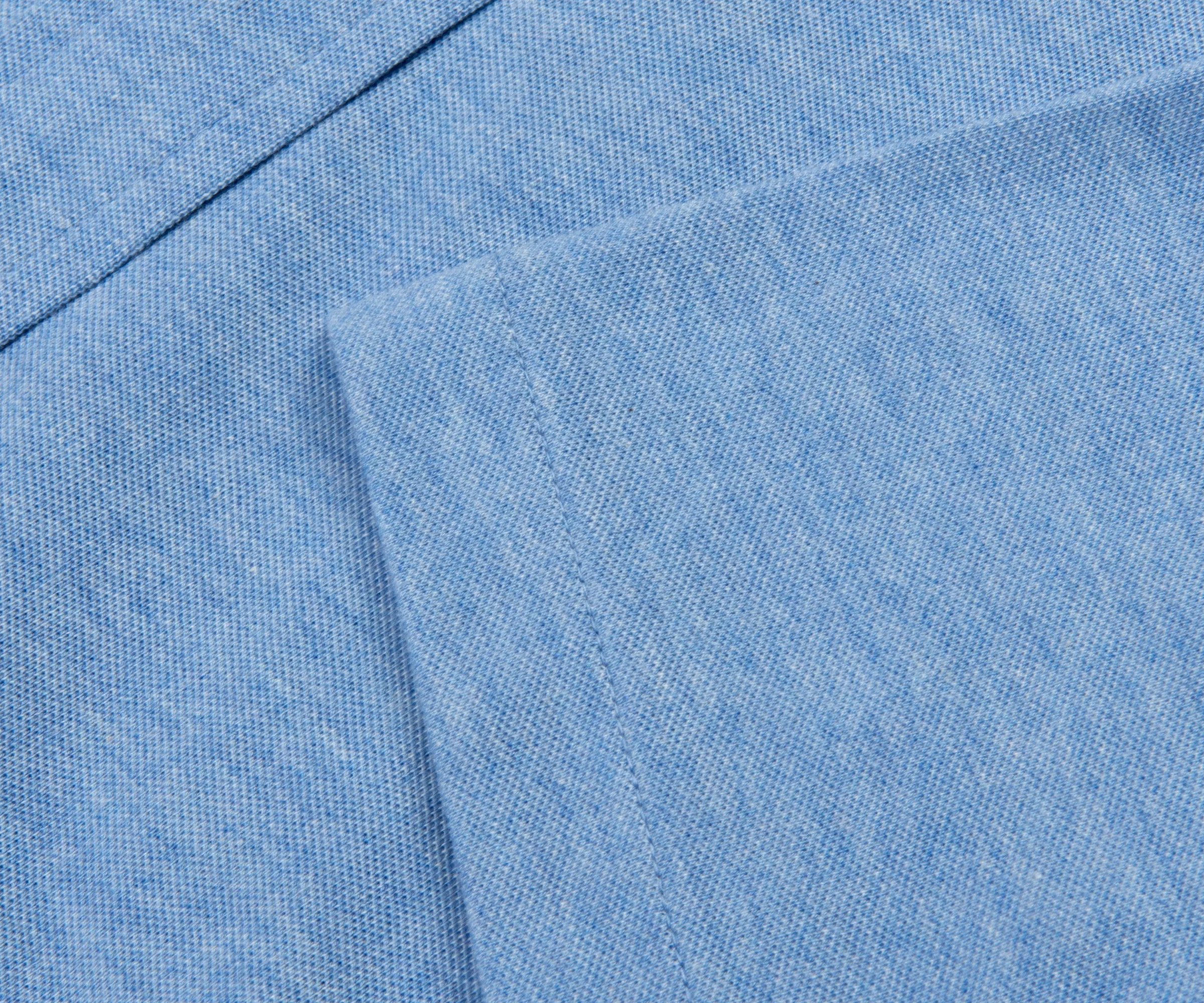 Ralph Lauren Jersey Full Button Shirt Blue Heather - Image 5