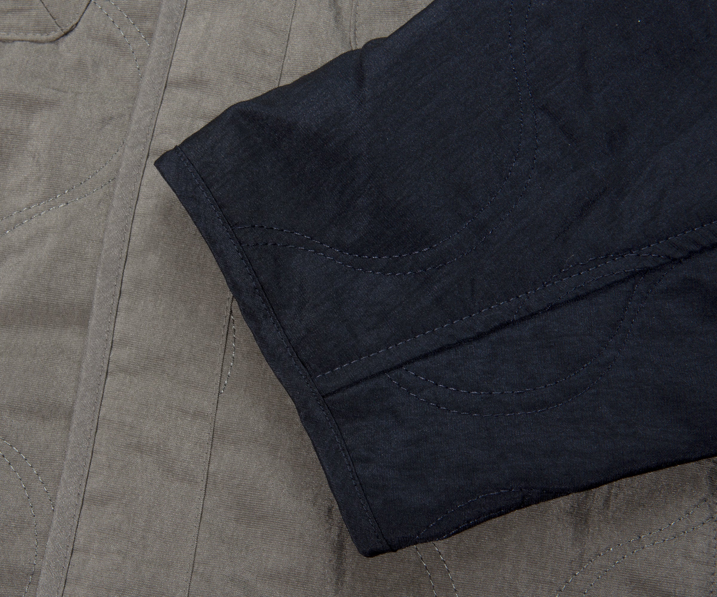 Emporio Armani Quilted Bomber Jacket Forest Fog - Image 6