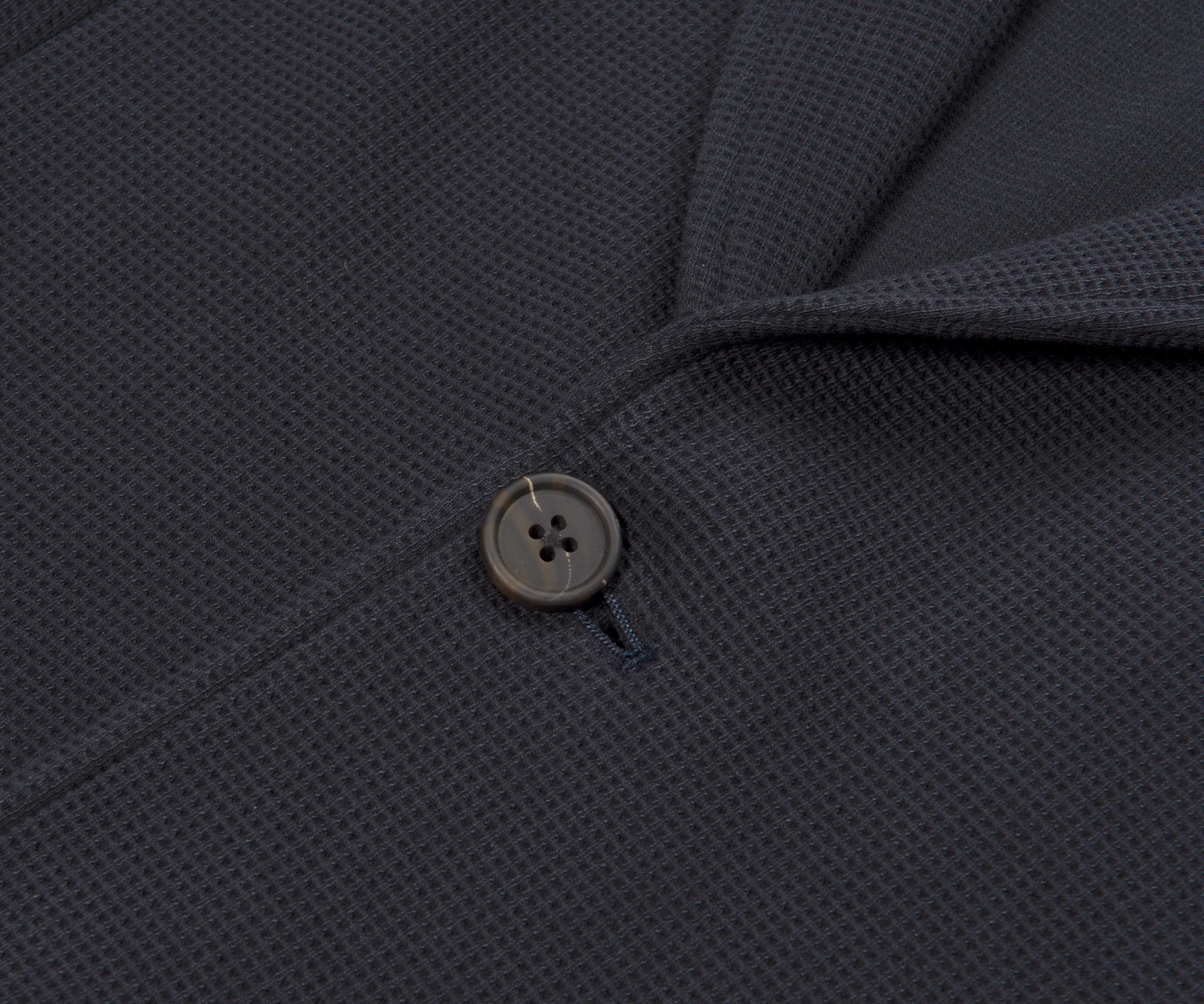 Emporio Armani Honeycomb Textured Blazer Navy - Image 4
