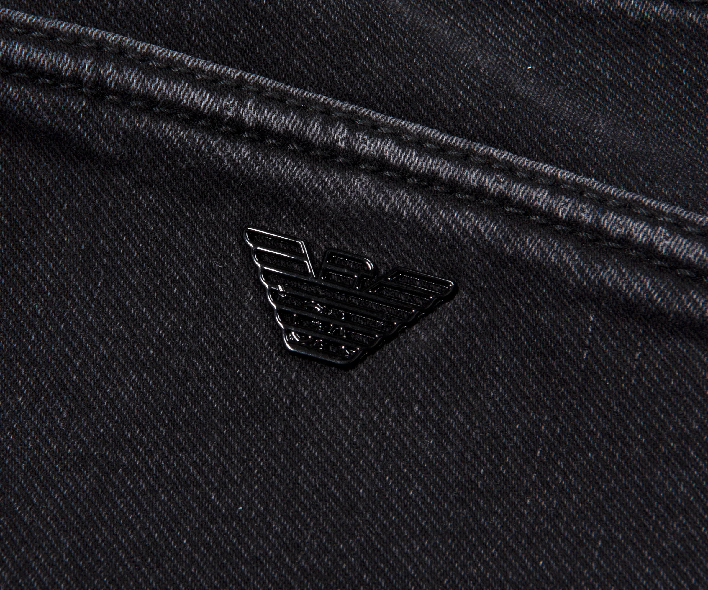 Emporio Armani J06 5 Pocket Jean Medium Grey - Image 4
