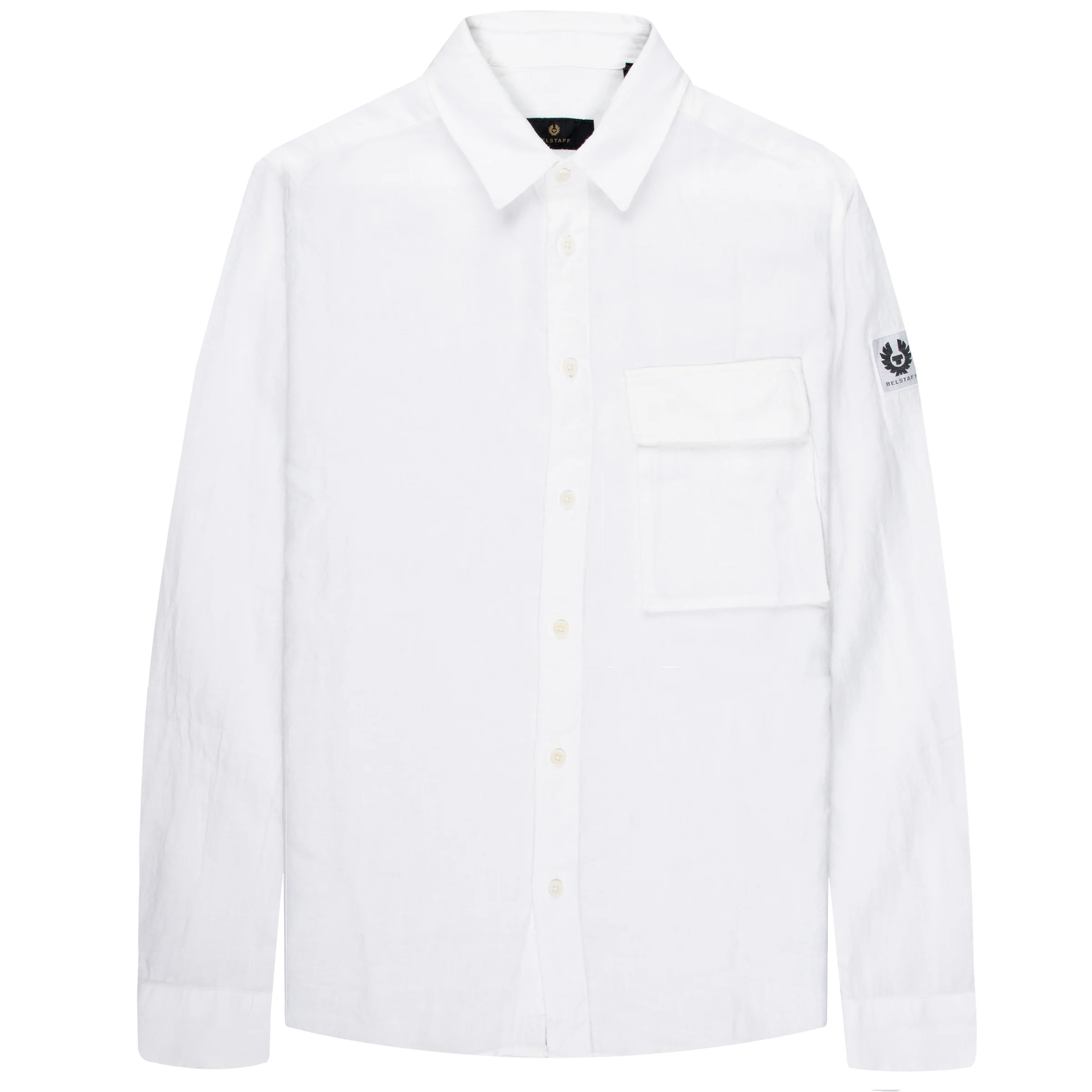 Belstaff Scale Linen LS Shirt White