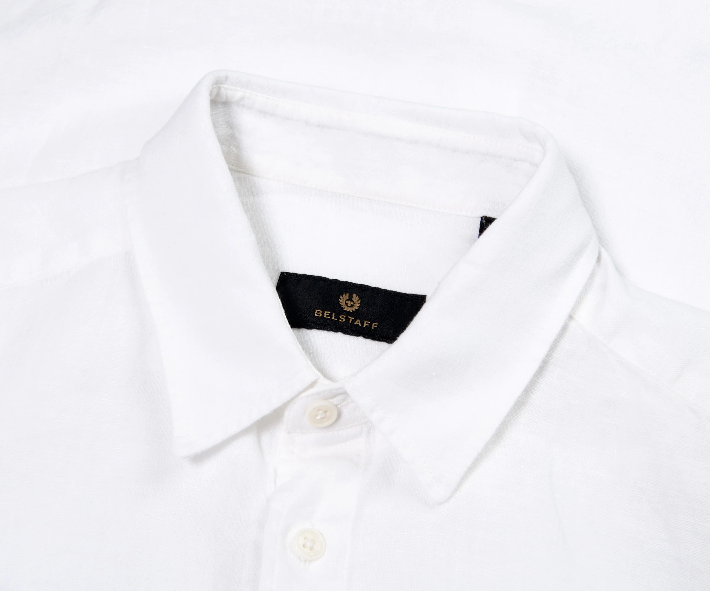 Belstaff Scale Linen LS Shirt White - Image 2