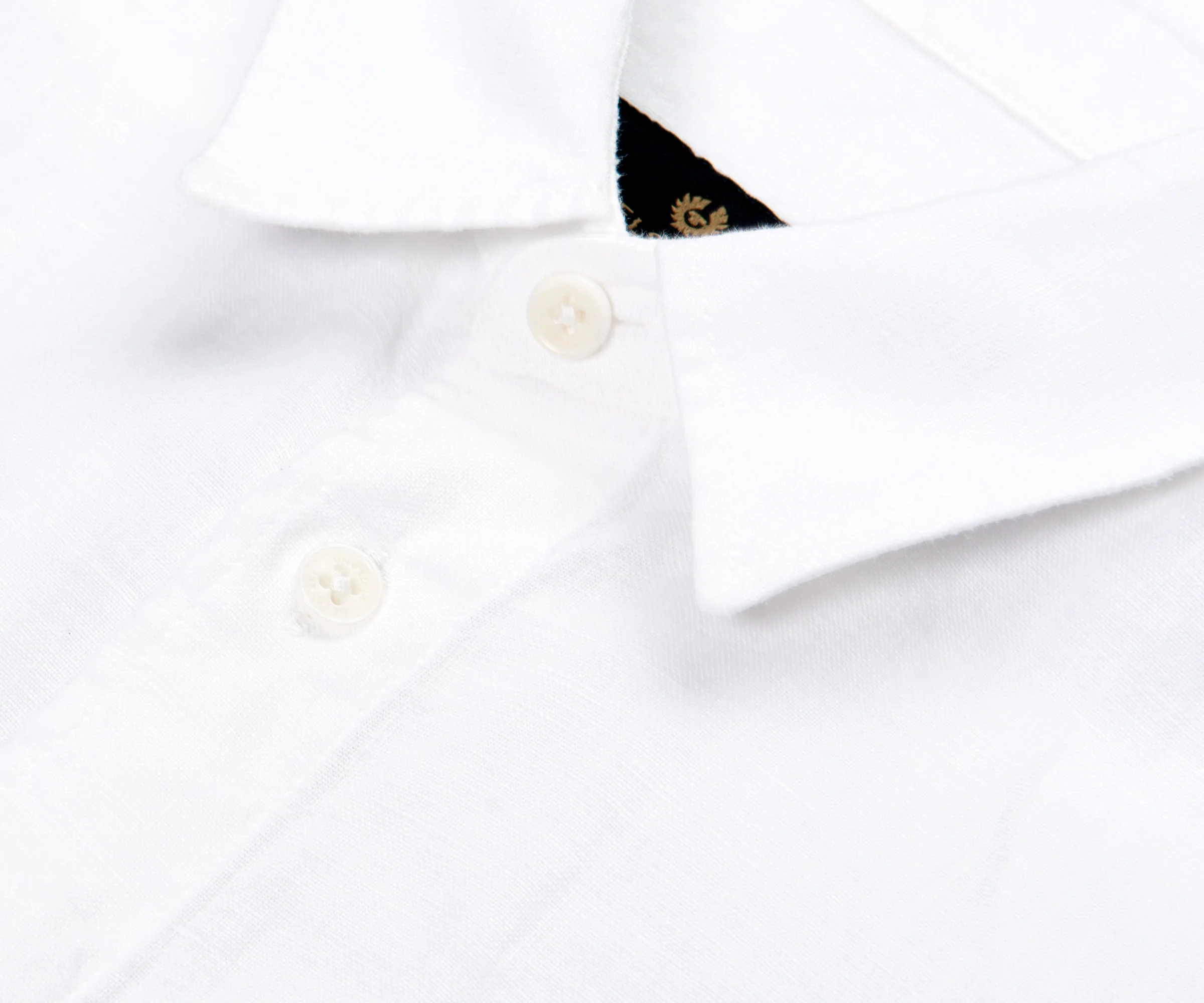 Belstaff Scale Linen LS Shirt White - Image 3