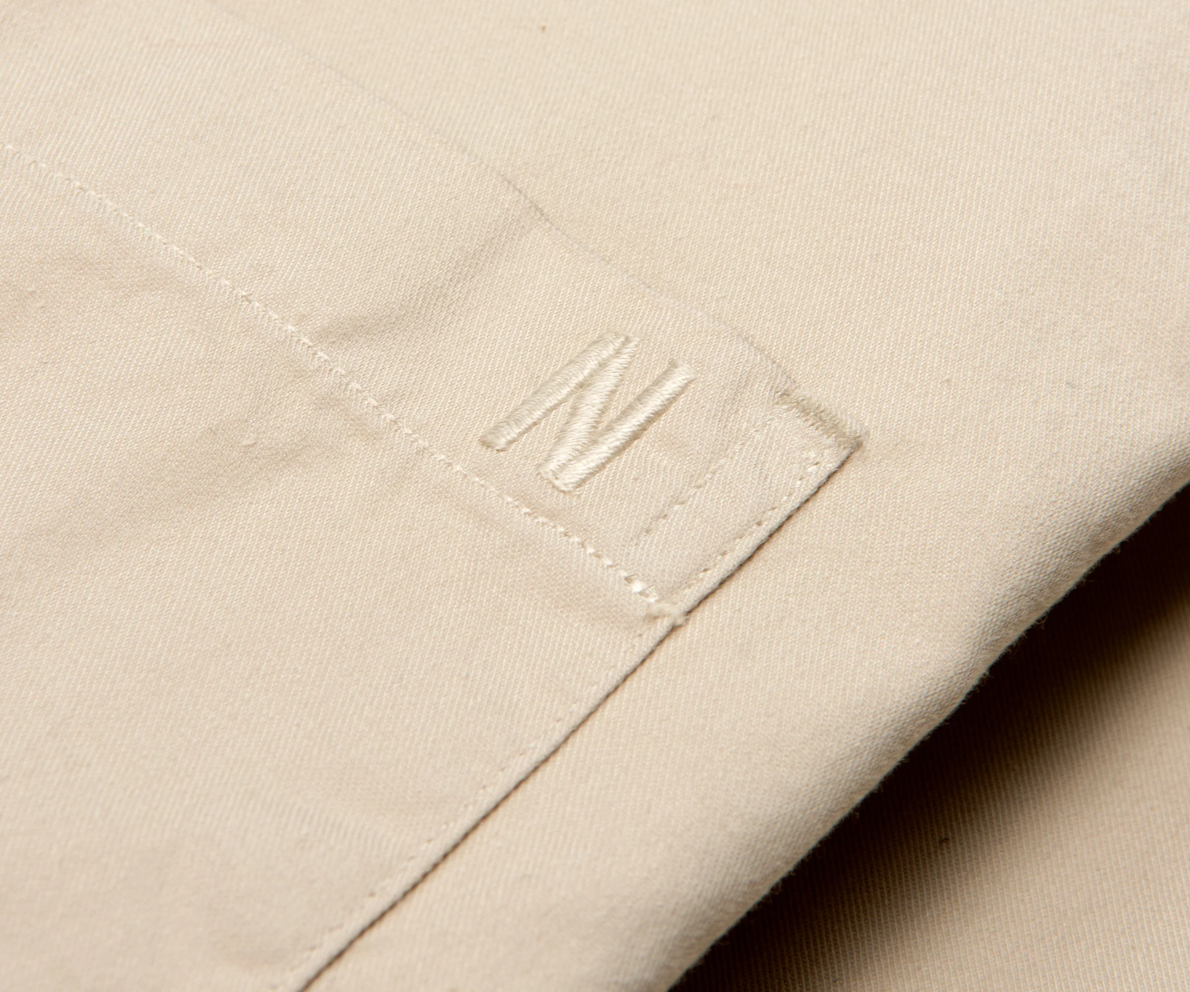 Norse Projects Algot Twill LS Shirt Oatmeal - Image 3
