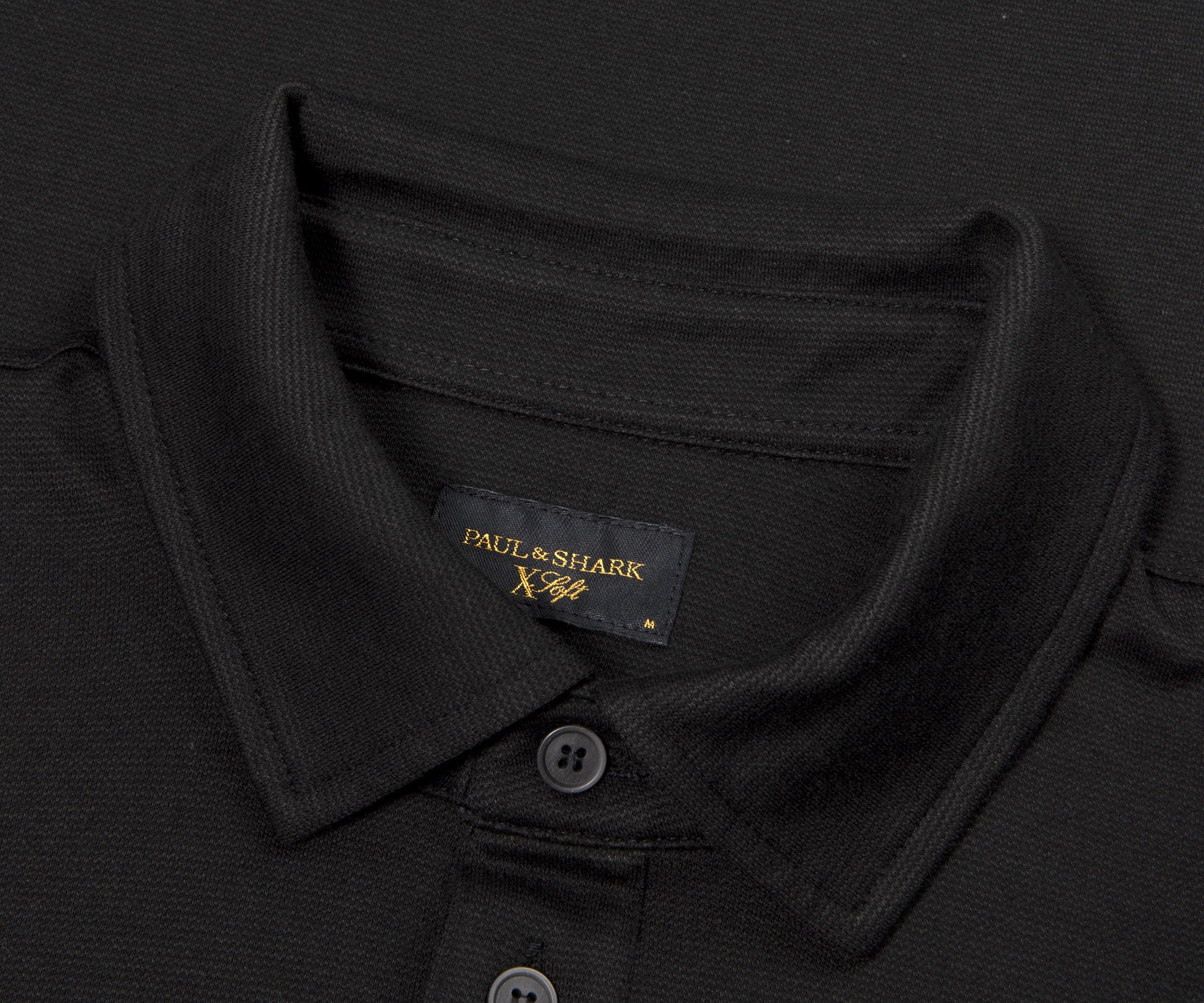 Paul & Shark Aqua Interlock SS Polo Black - Image 2