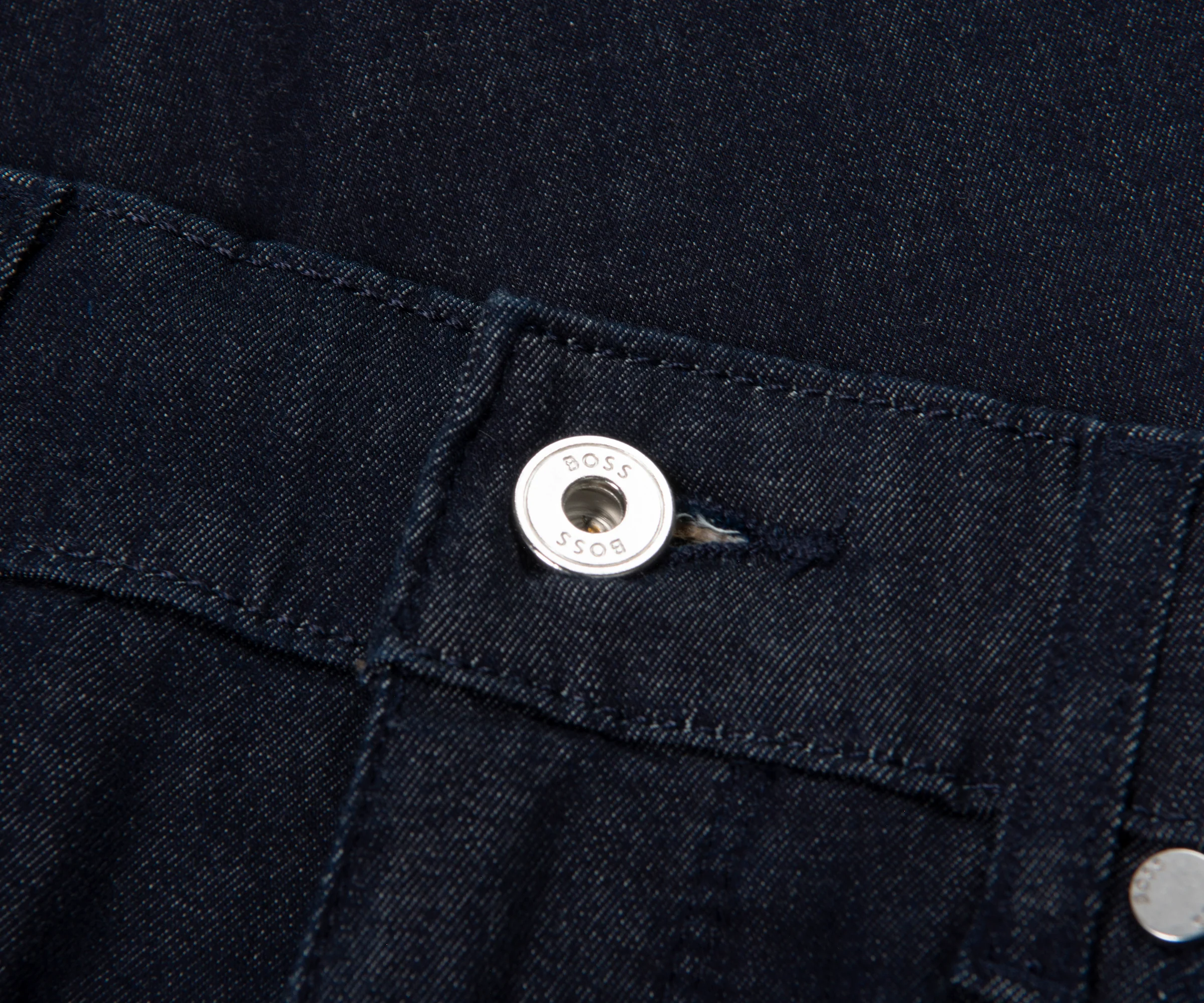 BOSS H-Delaware Egyptian Cotton Jeans Dark Blue - Image 2