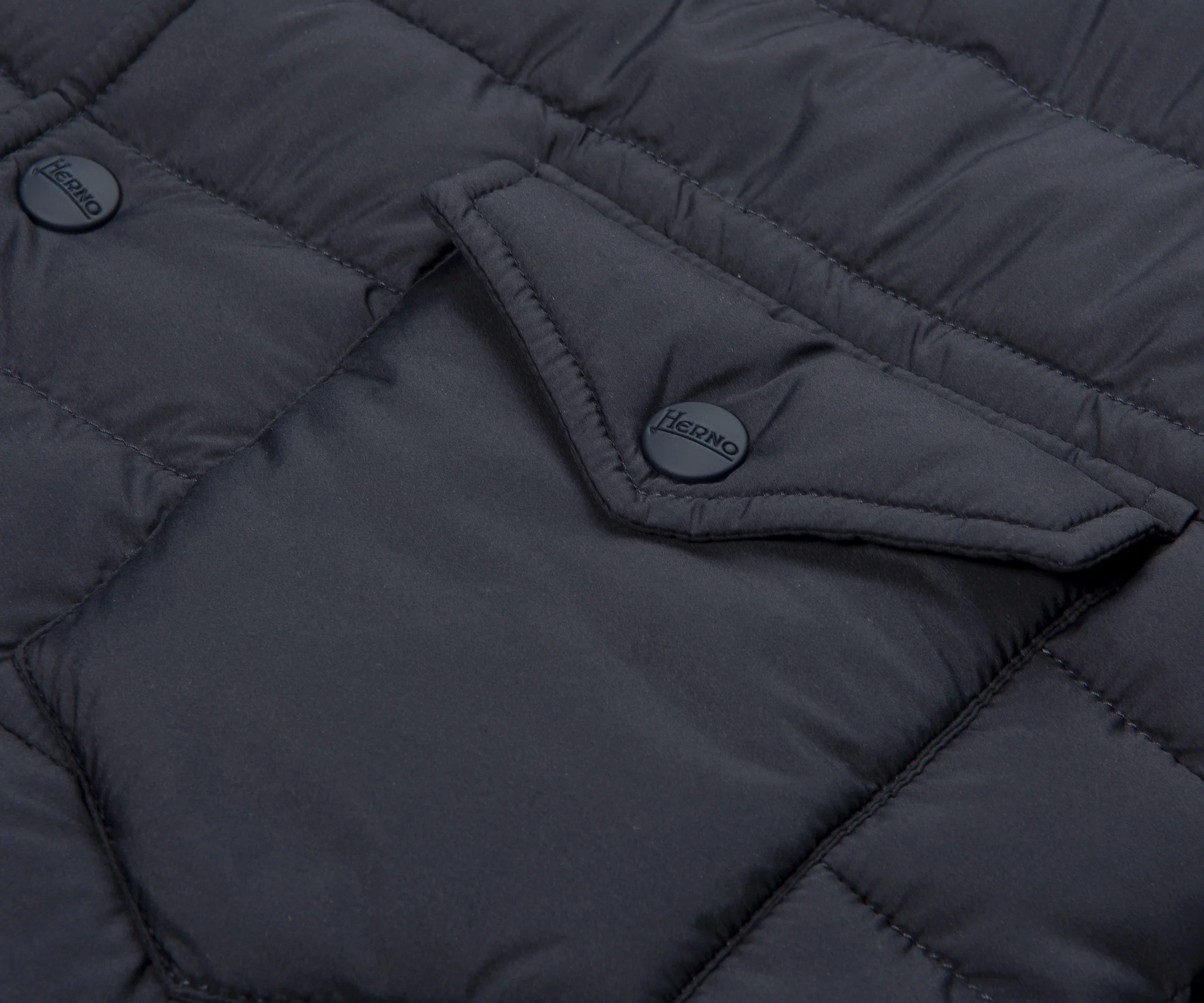 Herno Padded Chest Pocket jacket Navy - Image 5
