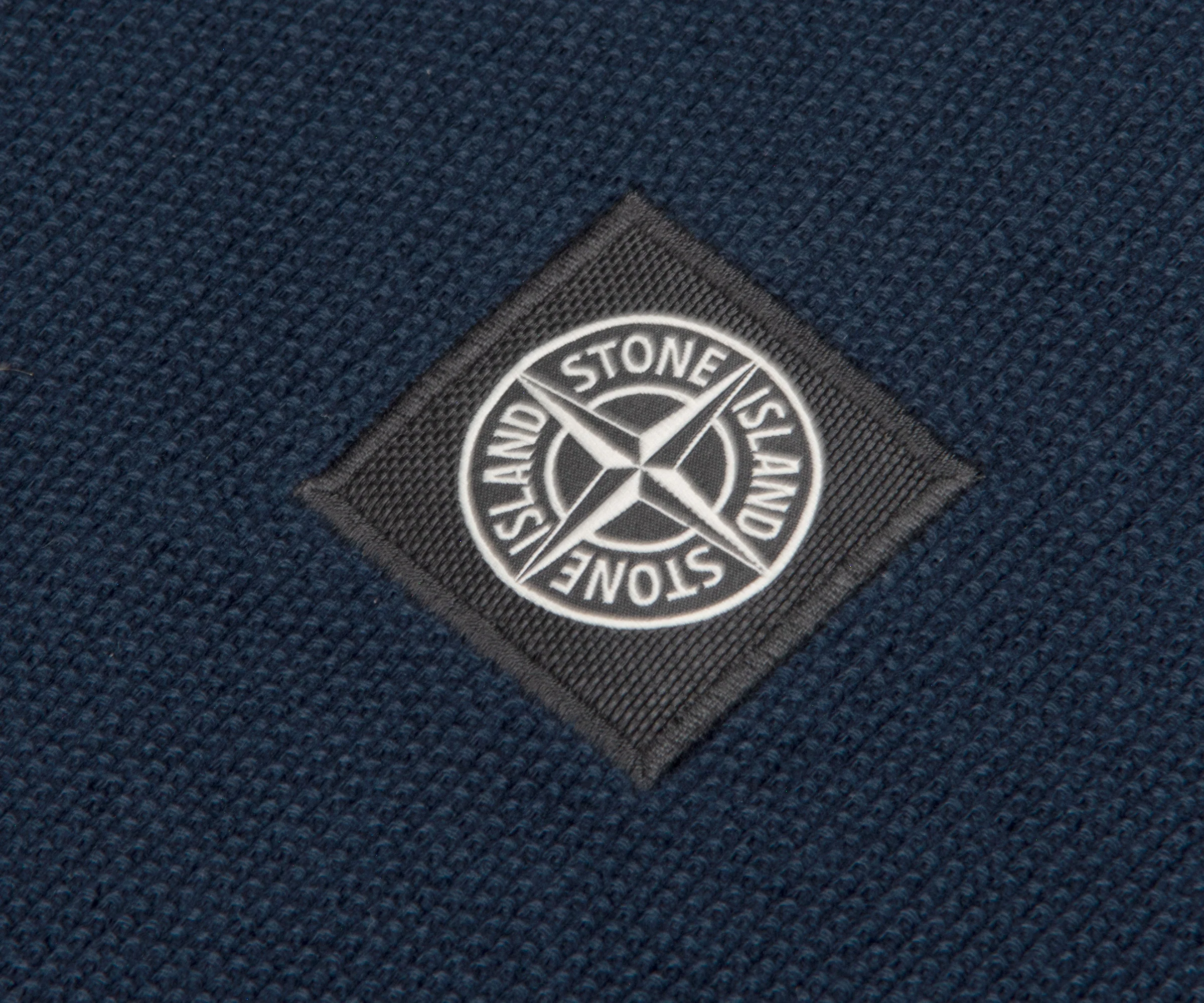 Stone Island Knitted Polo Navy - Image 4