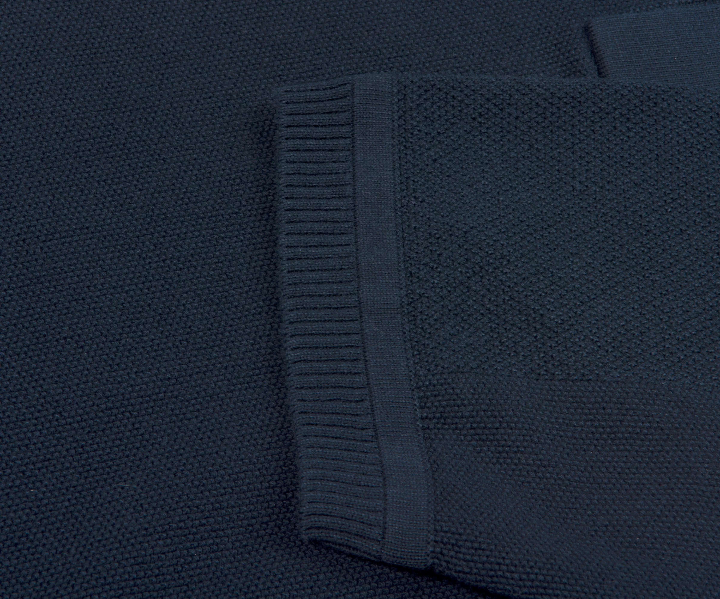 Stone Island Knitted Polo Navy - Image 5