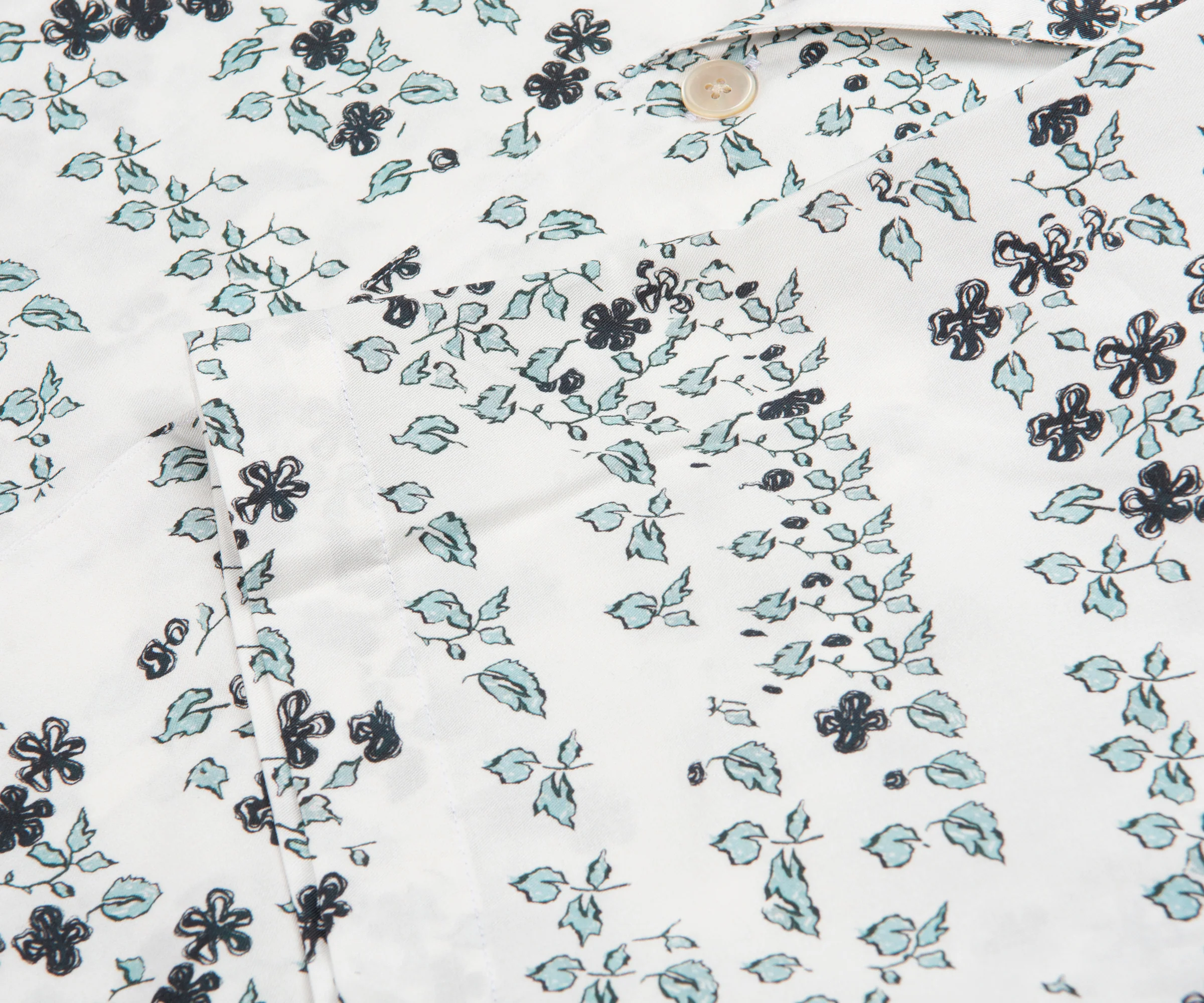 Paul Smith PS Jasmine Print Shirt Ice White - Image 4