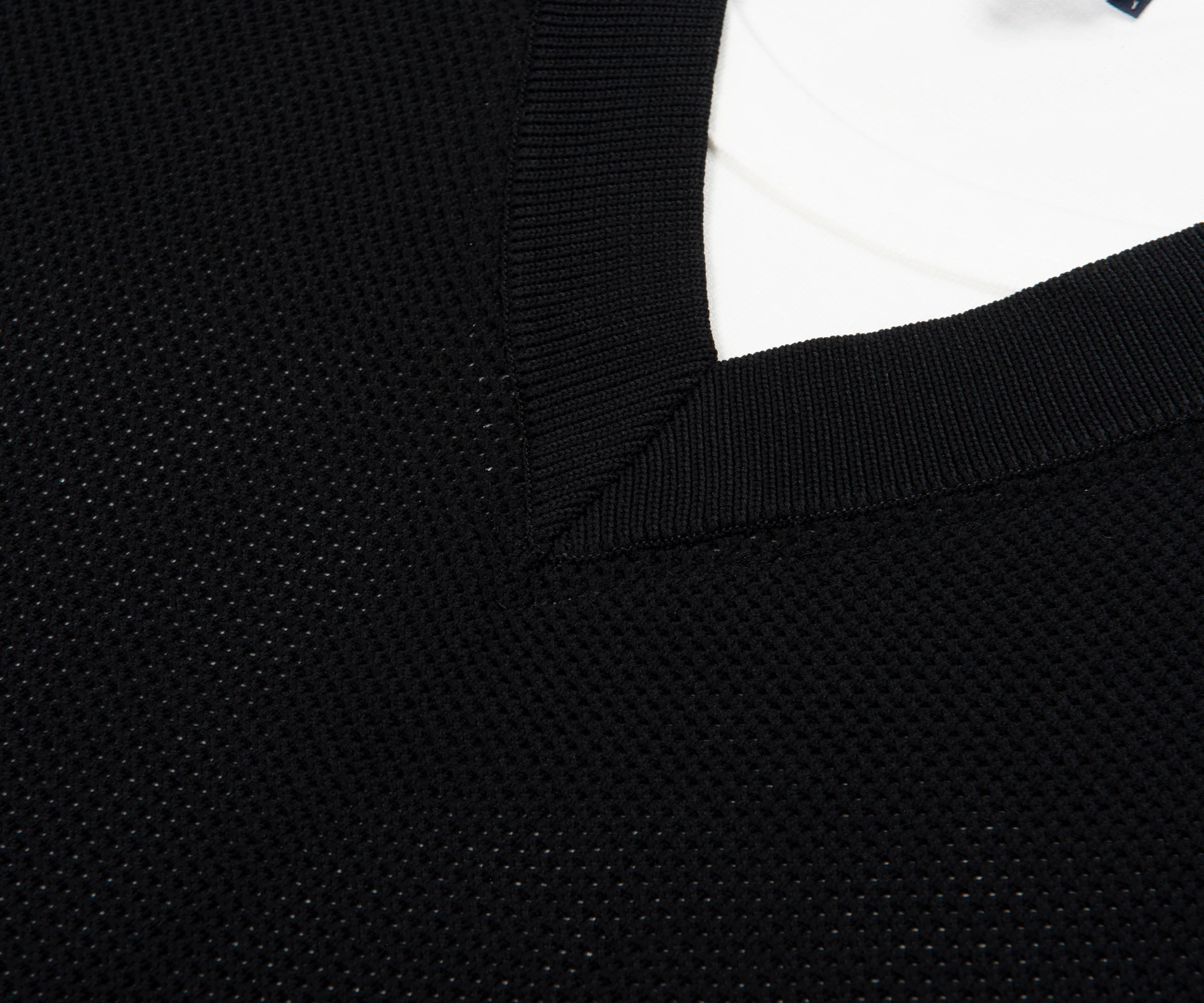 Comme Des Garcons V-Neck Vest T-Shirt Black/White - Image 3