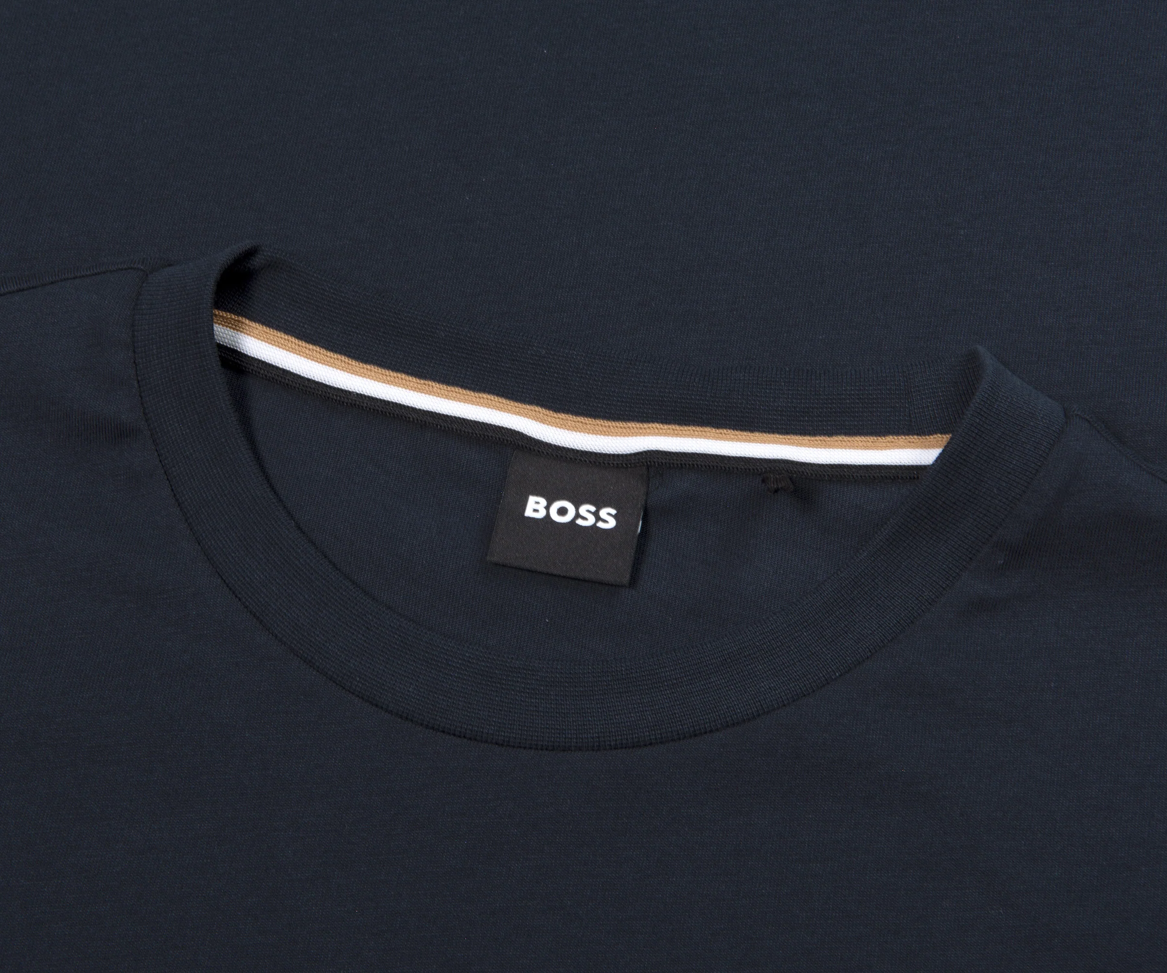BOSS Thompson Plain T-shirt Navy - Image 2