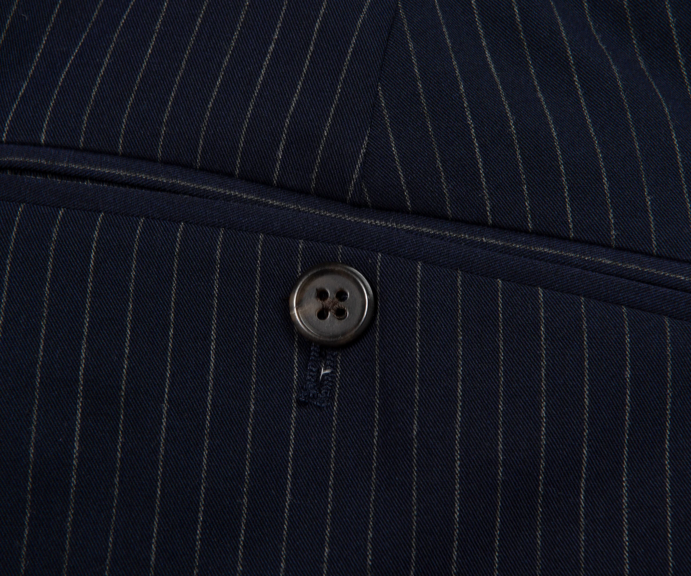 Polo Ralph Lauren Pin Stripe SB Suit Navy - Image 7