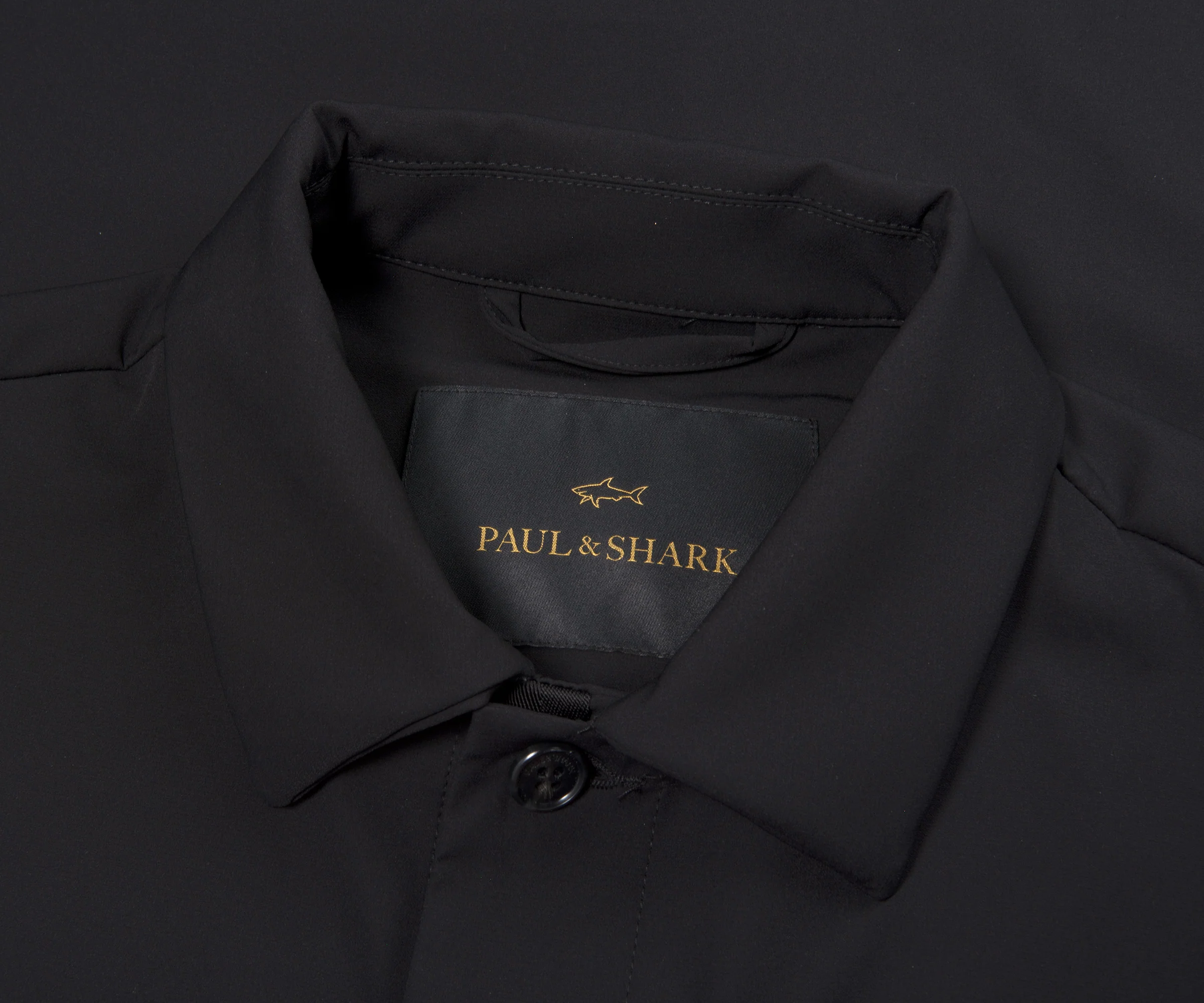 Paul & Shark Scuba Nylon Overshirt Black - Image 2