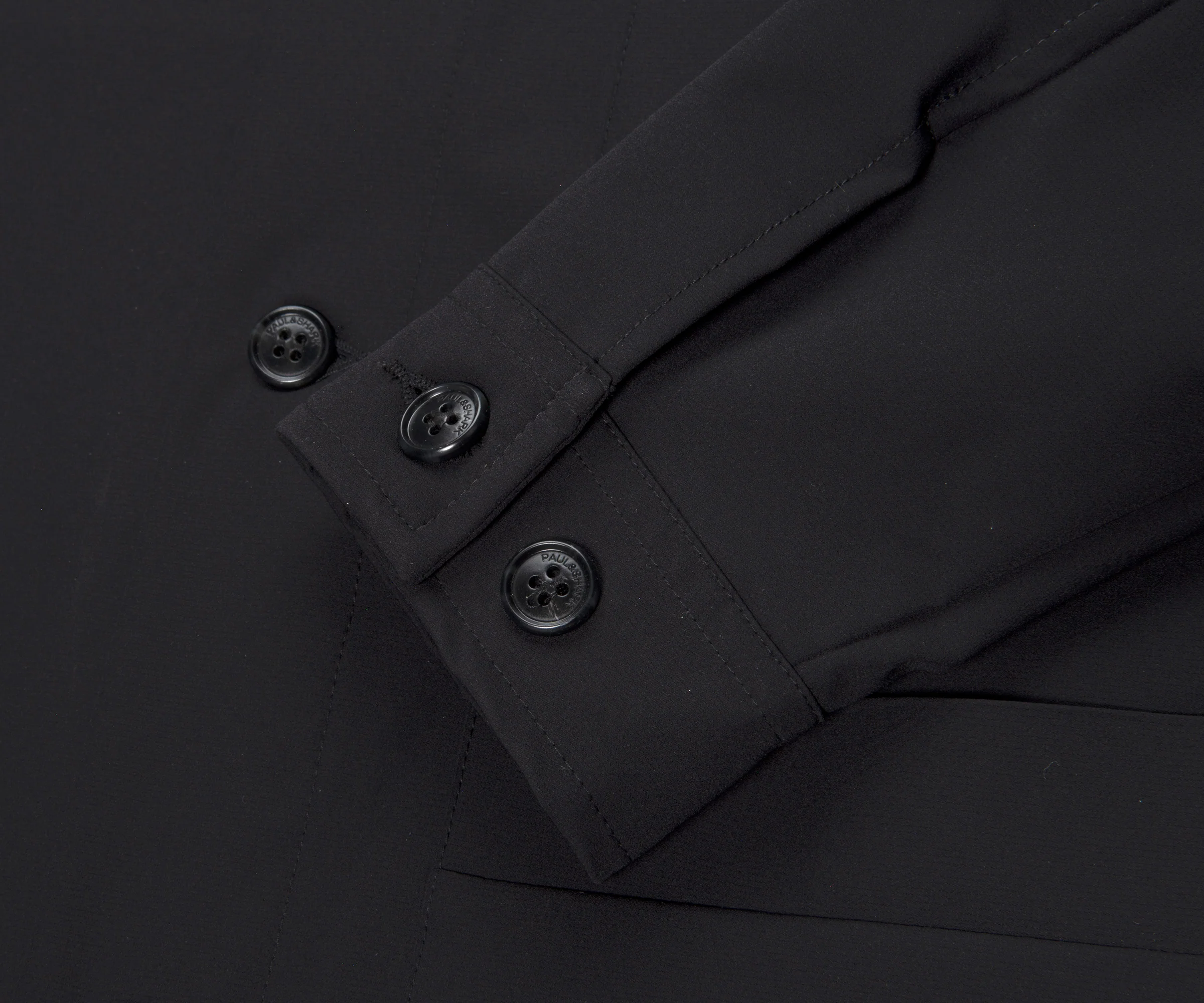 Paul & Shark Scuba Nylon Overshirt Black - Image 5