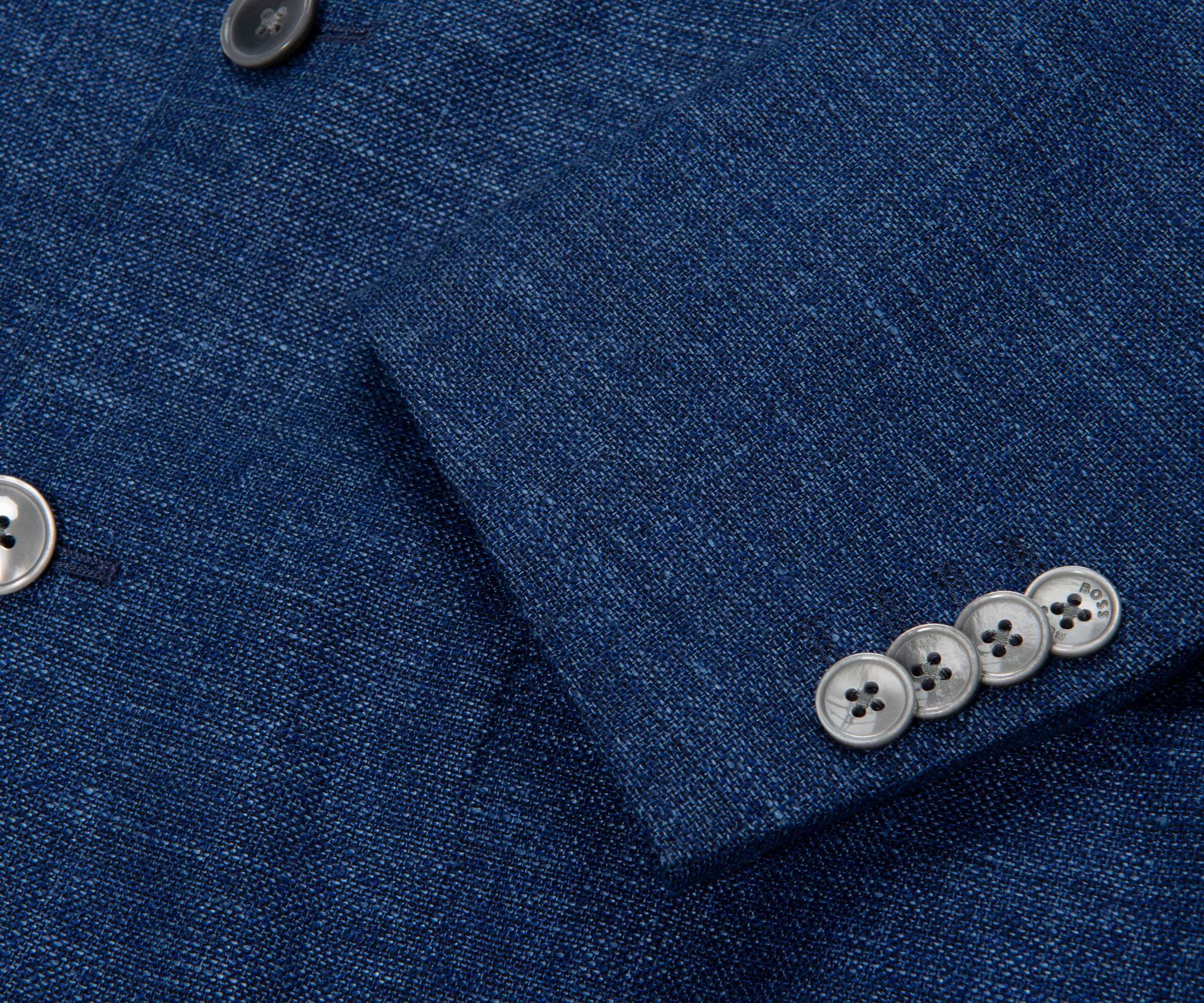 BOSS C-Hanry Linen Blazer Navy - Image 7