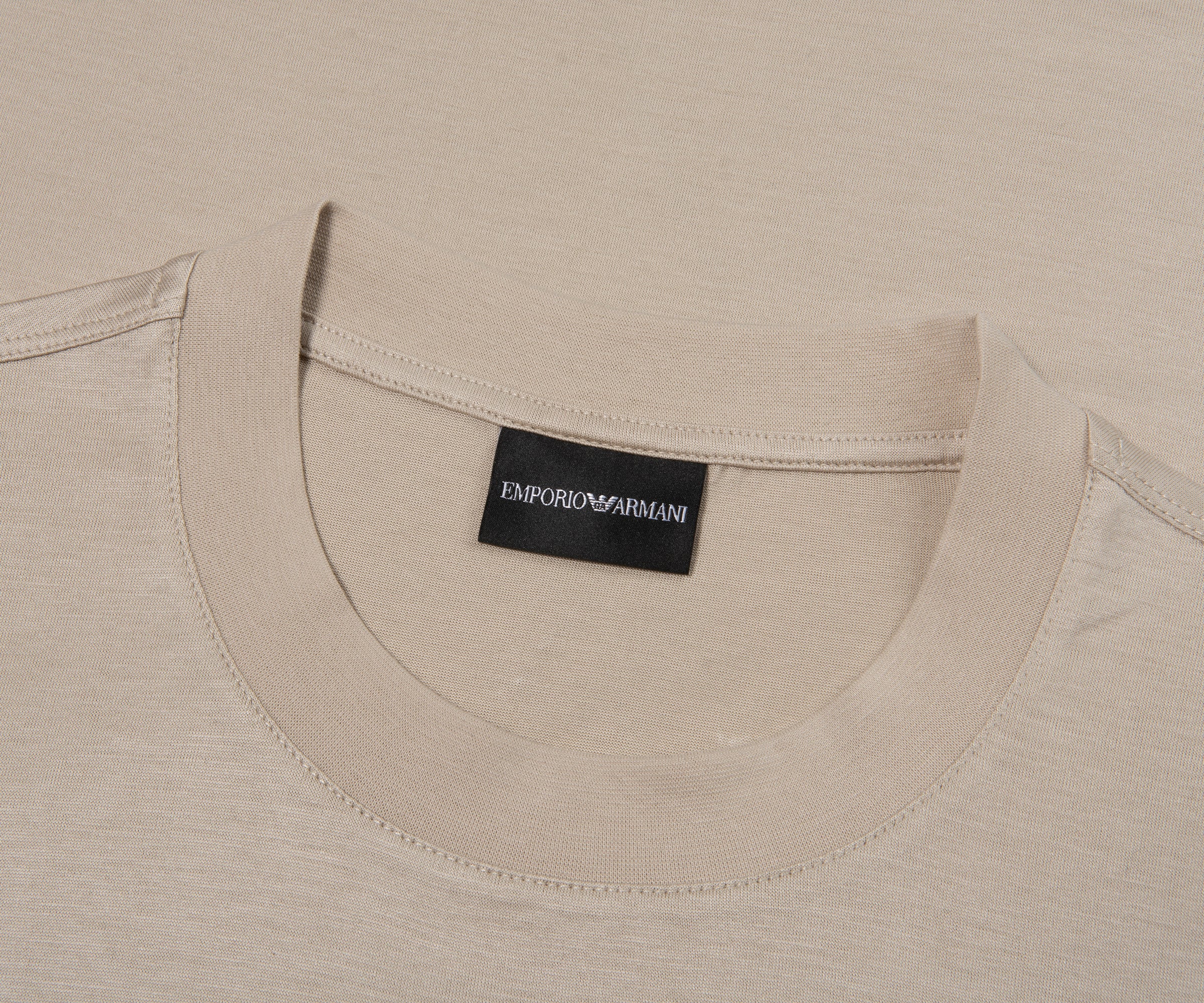 Emporio Armani Floral Printed T-Shirt Silver - Image 2