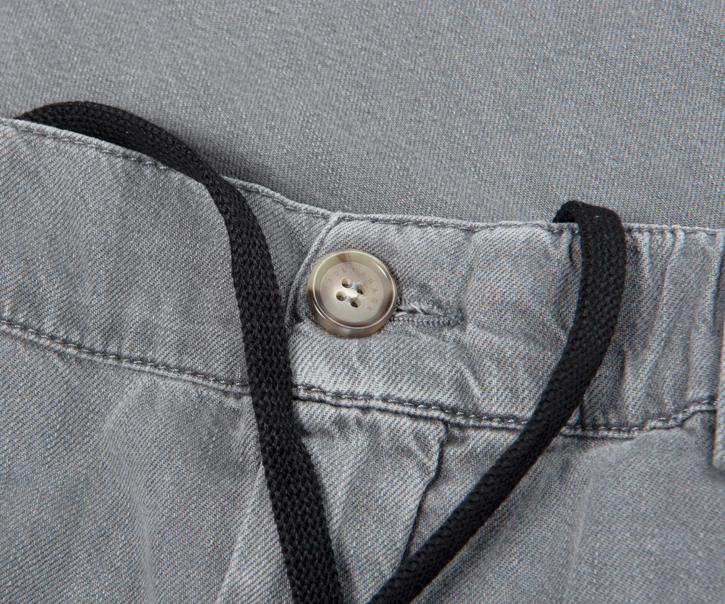 Paul & Shark Grey Soft Drawstring Chinos Washed - Image 2