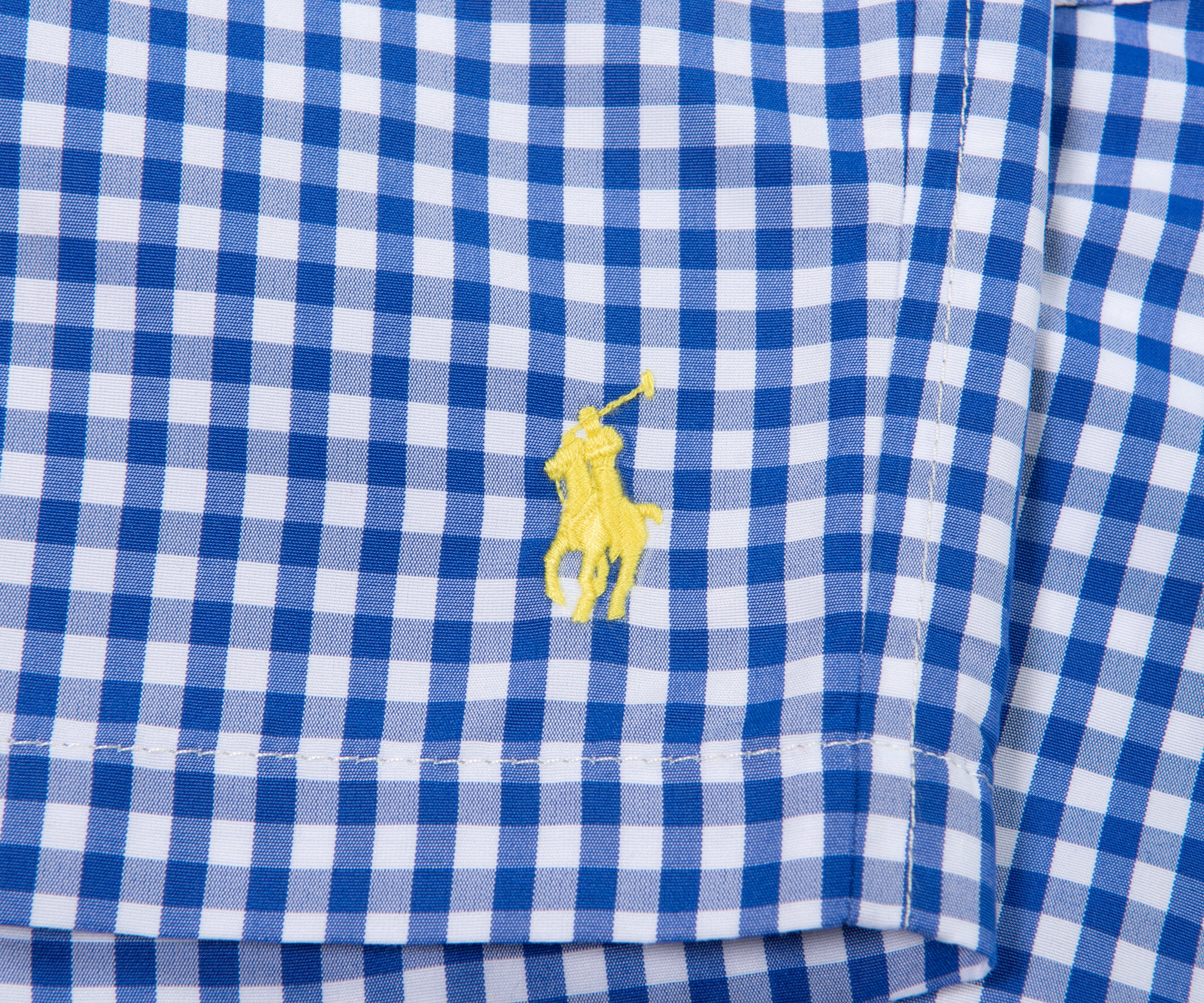 Ralph Lauren Gingham Swim Shorts Blue/White - Image 4
