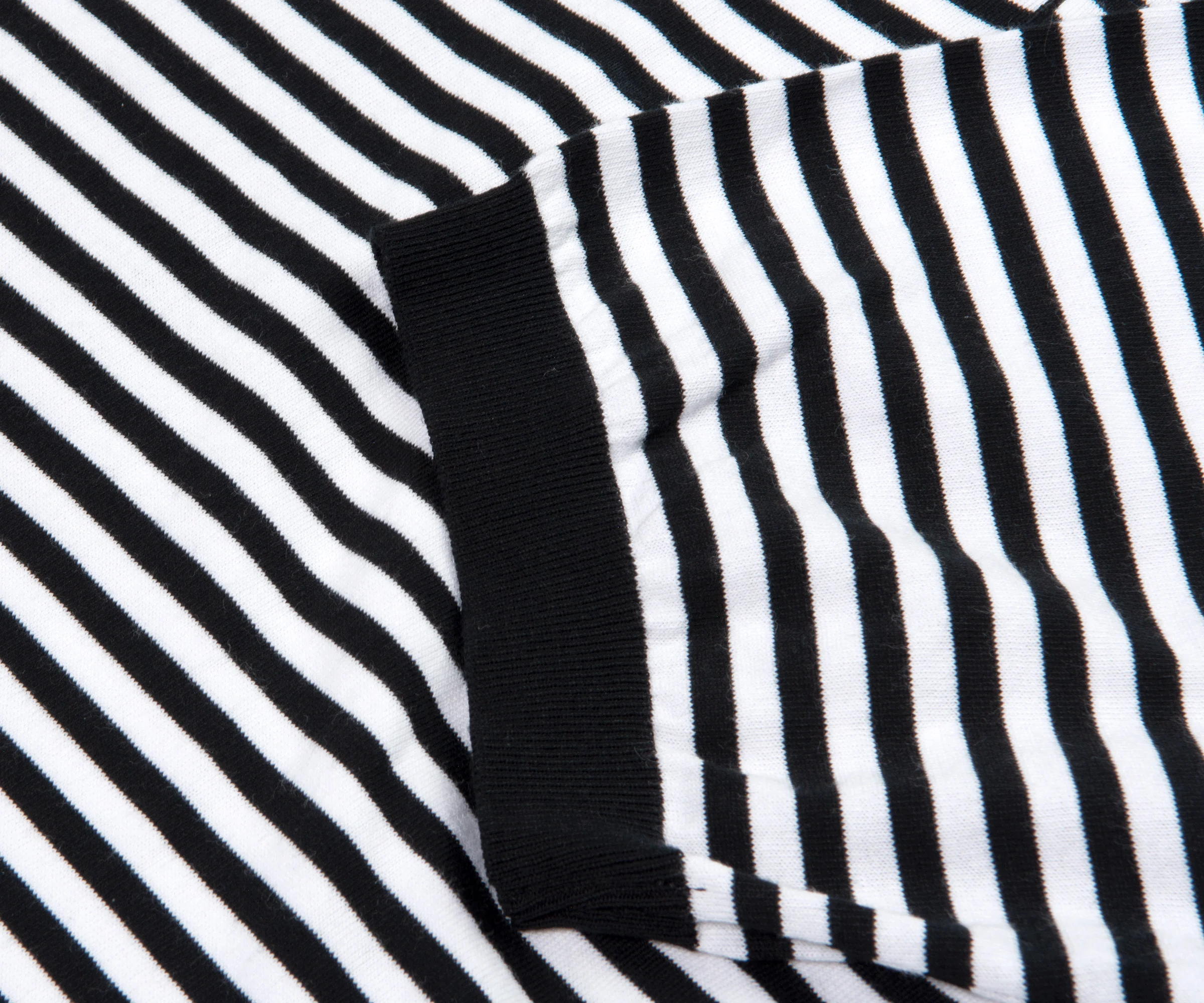 Paul & Shark Stripe Fine Knit Polo Black/White - Image 4