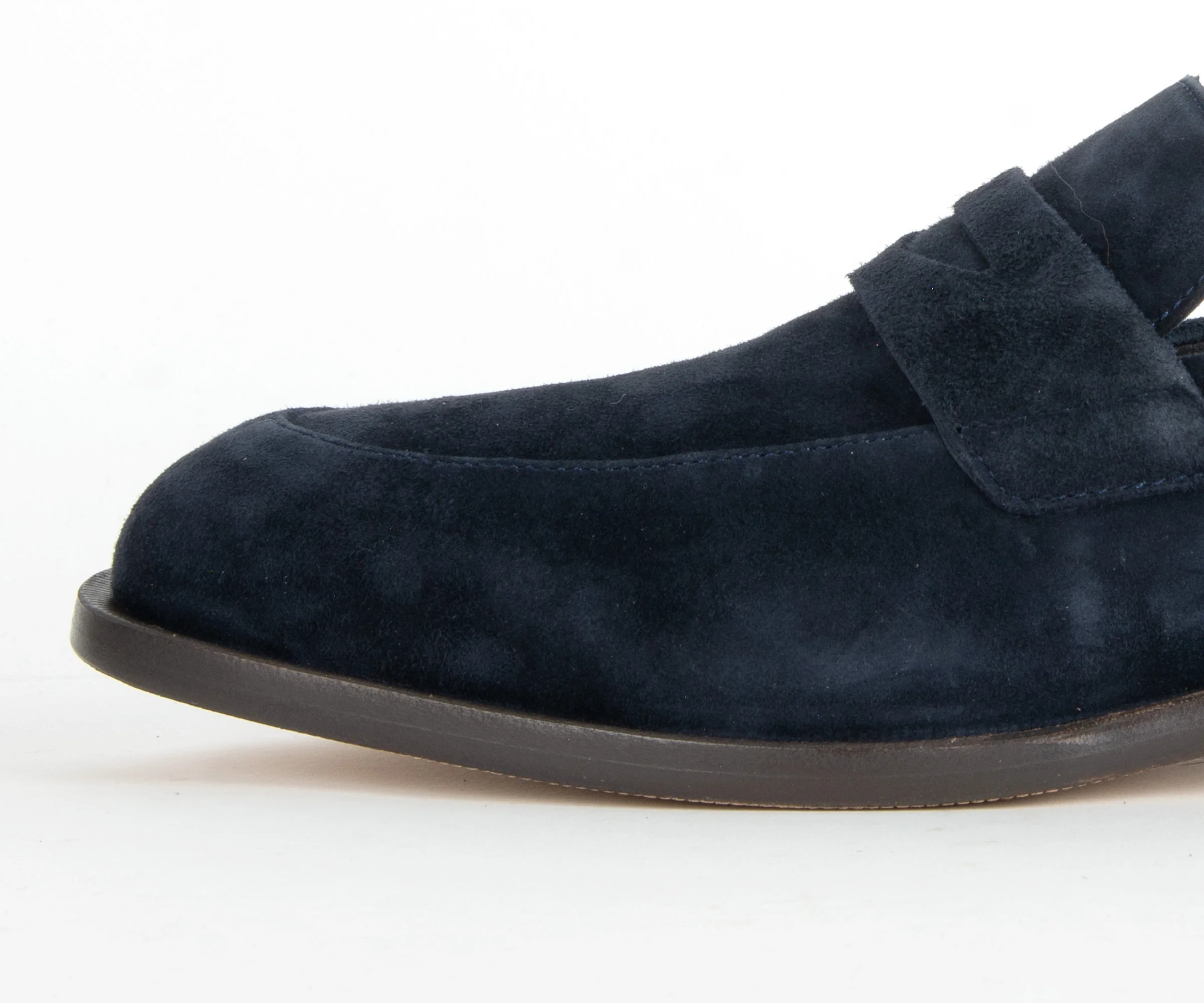 BOSS Limber Suede Penny Loafer Navy - Image 2