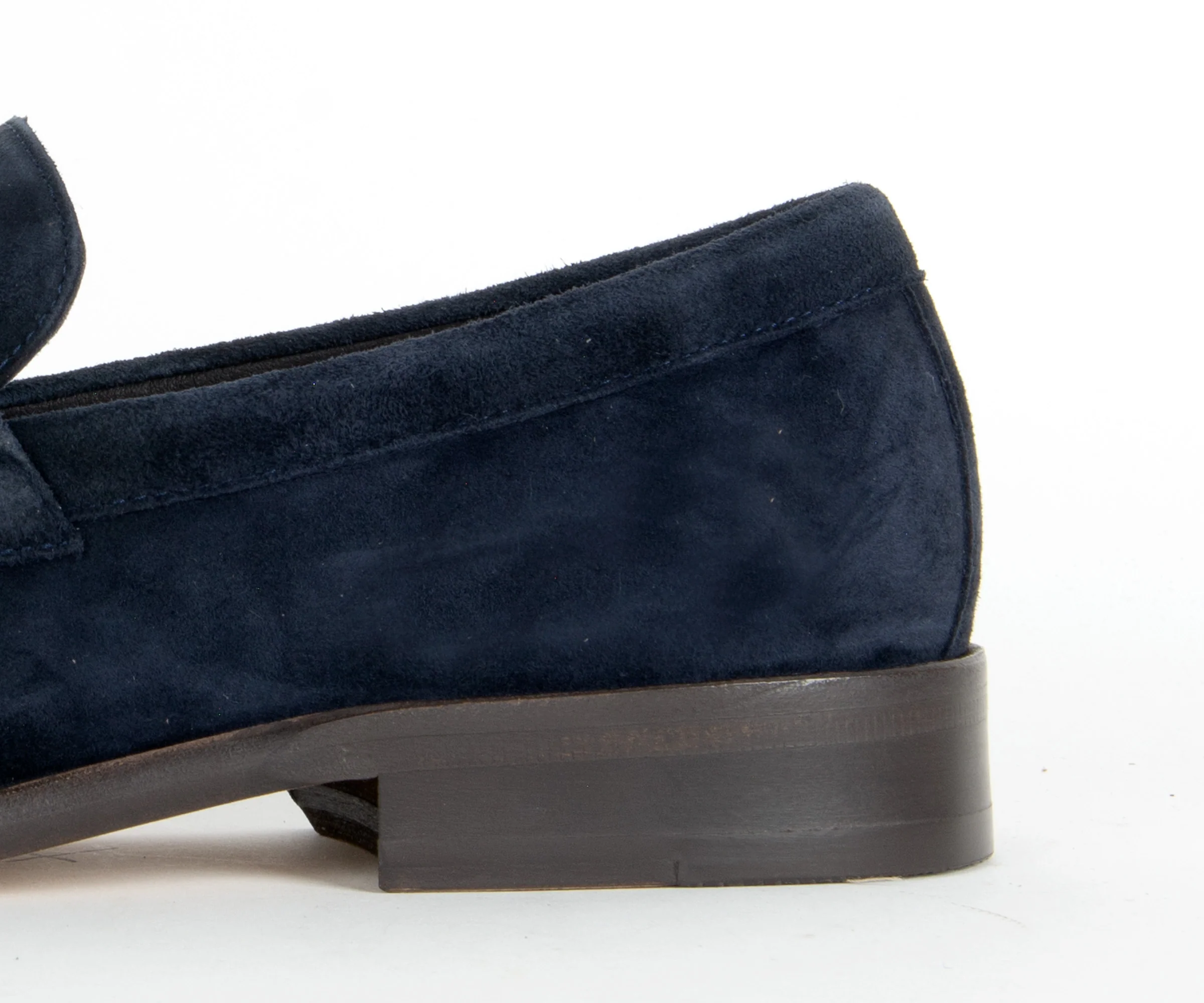 BOSS Limber Suede Penny Loafer Navy - Image 3