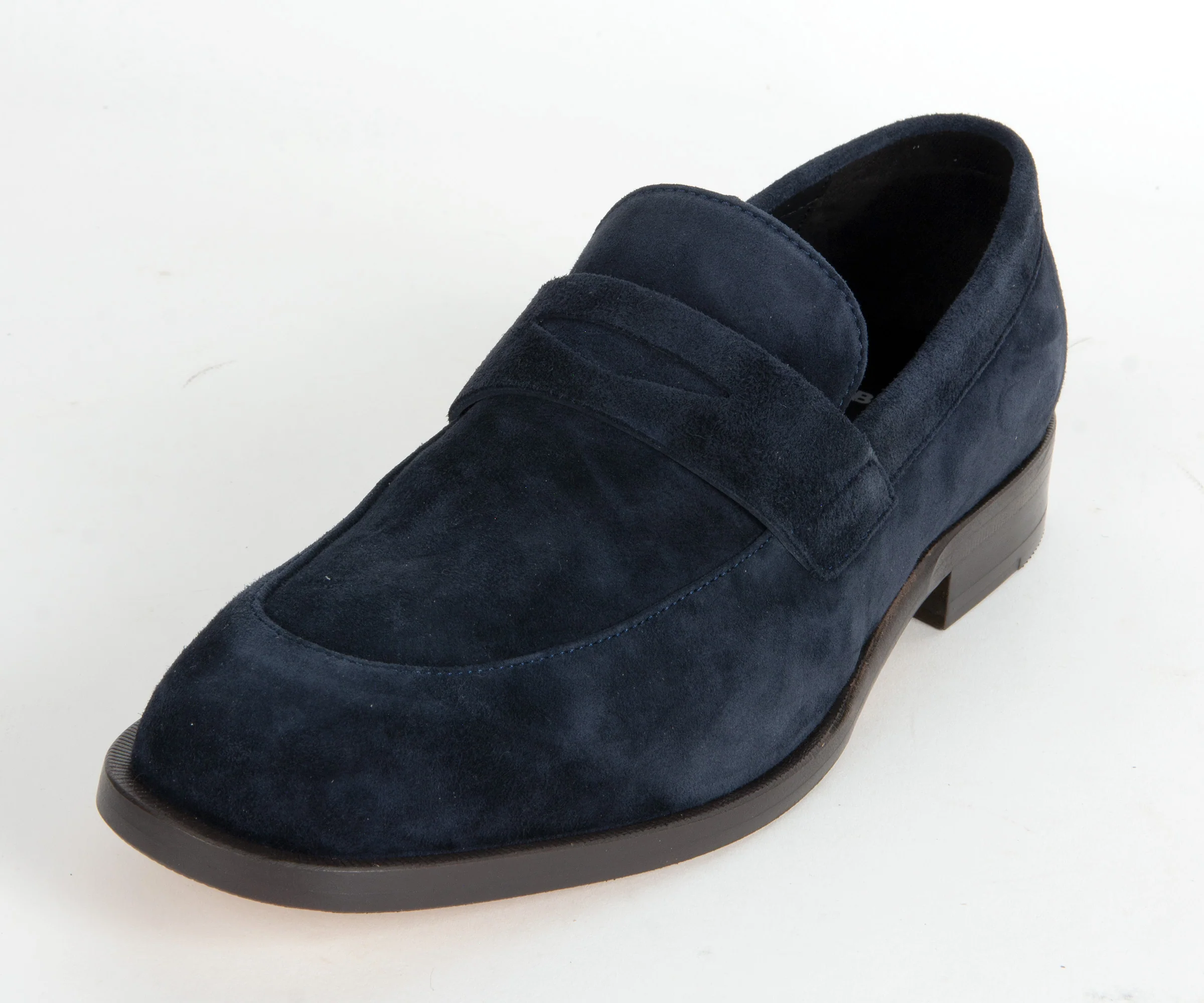 BOSS Limber Suede Penny Loafer Navy - Image 7