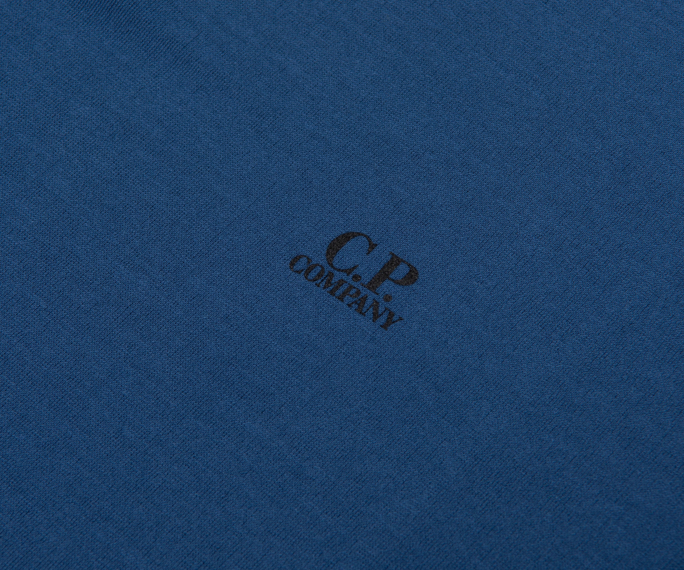 C.P. Company Crepe Jersey Polo Mid Blue - Image 3