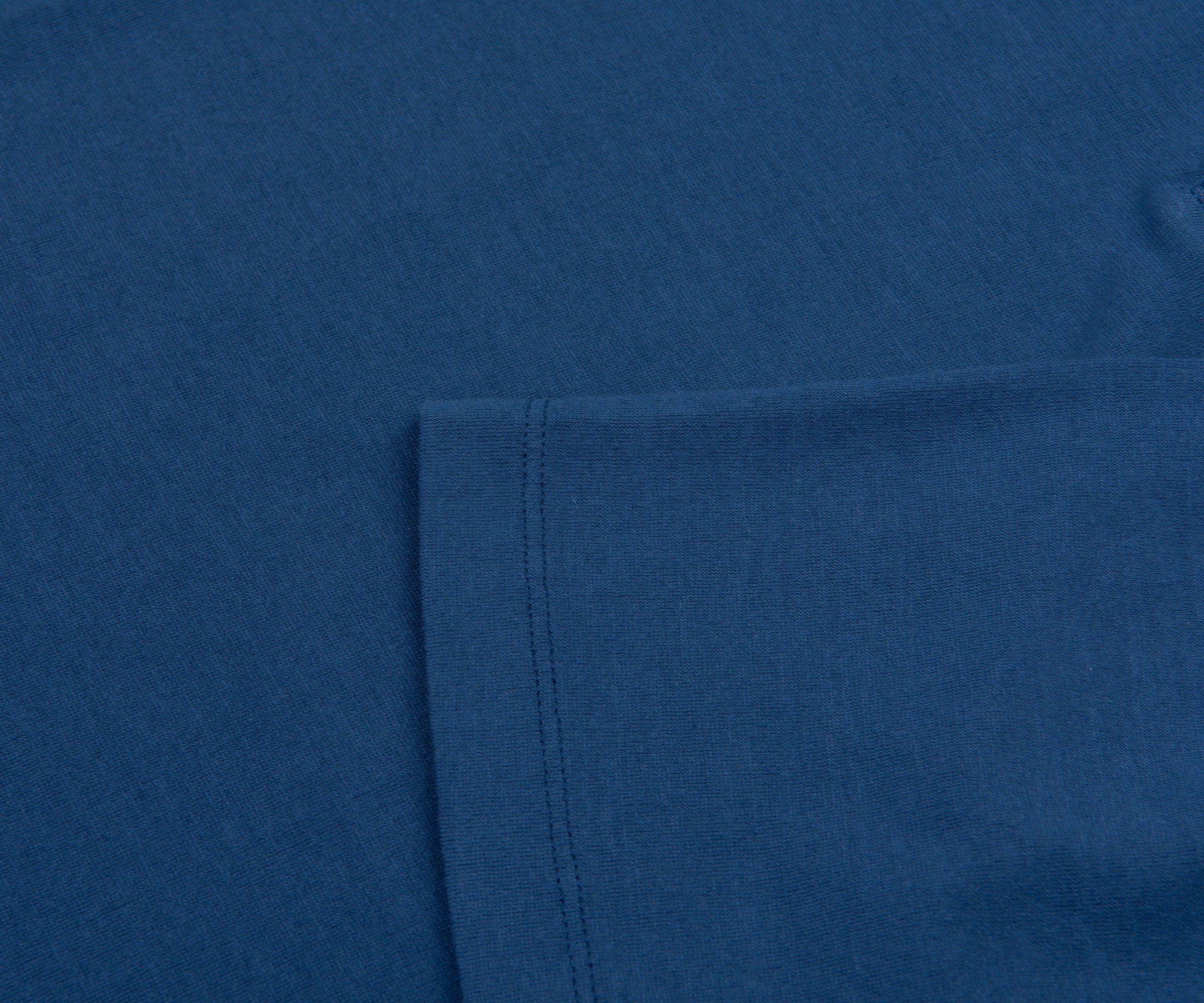 C.P. Company Crepe Jersey Polo Mid Blue - Image 4