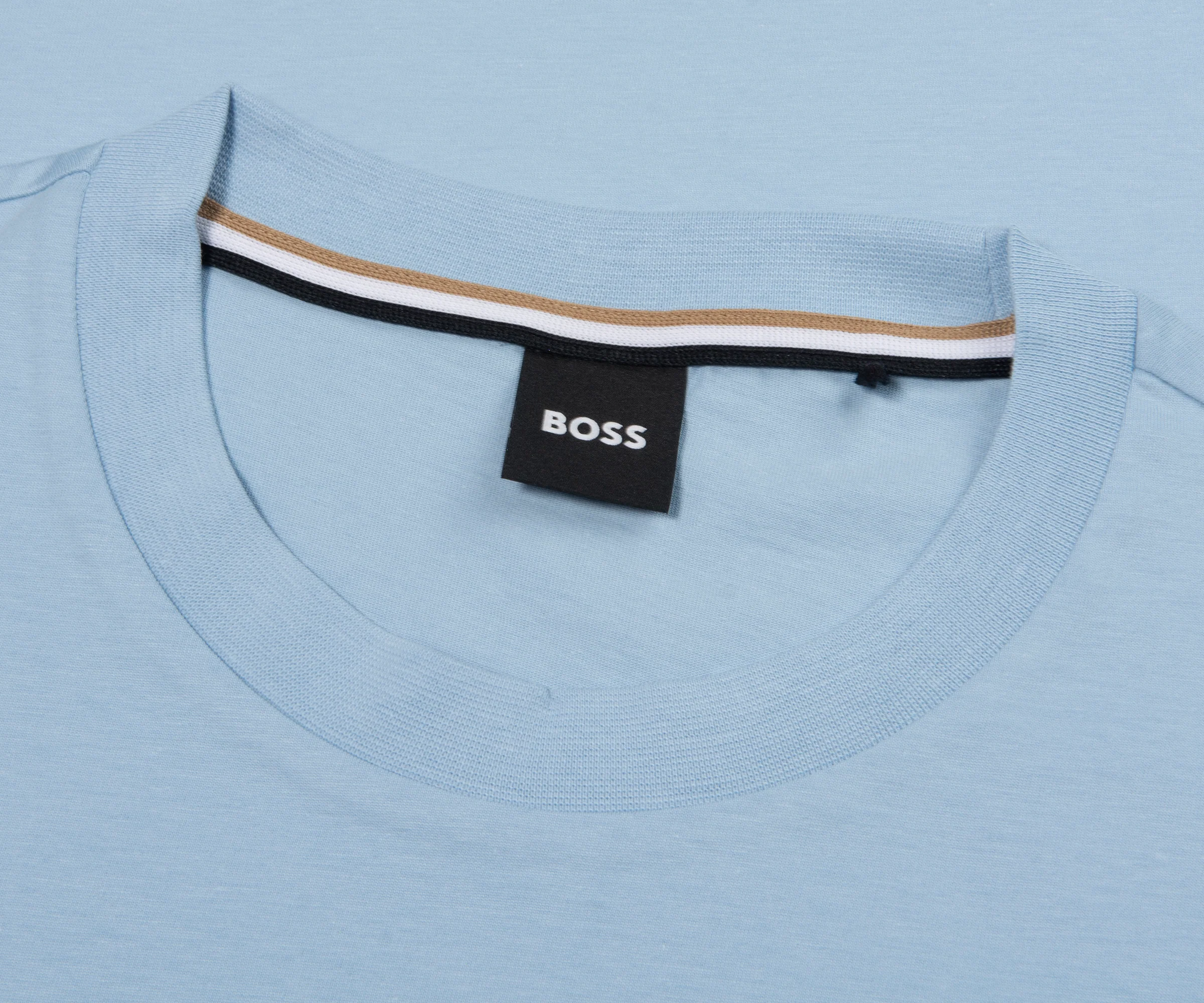 Boss Thompson Plain T-Shirt Sky Blue - Image 2