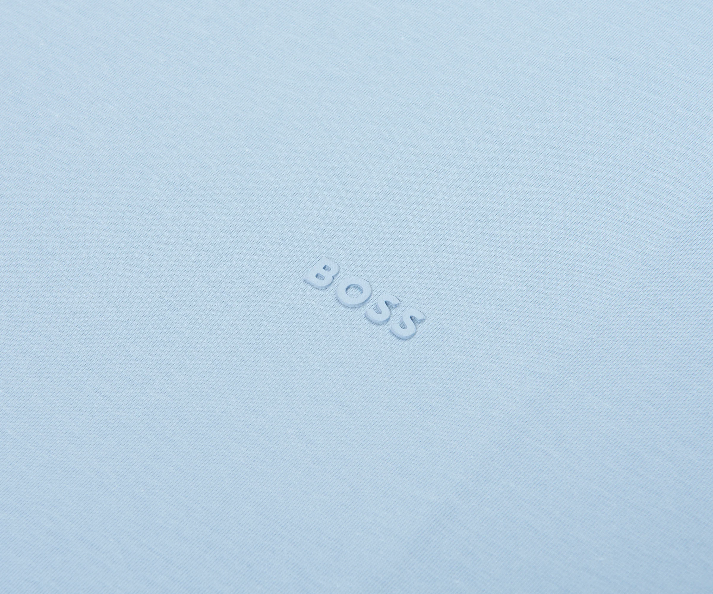 Boss Thompson Plain T-Shirt Sky Blue - Image 3