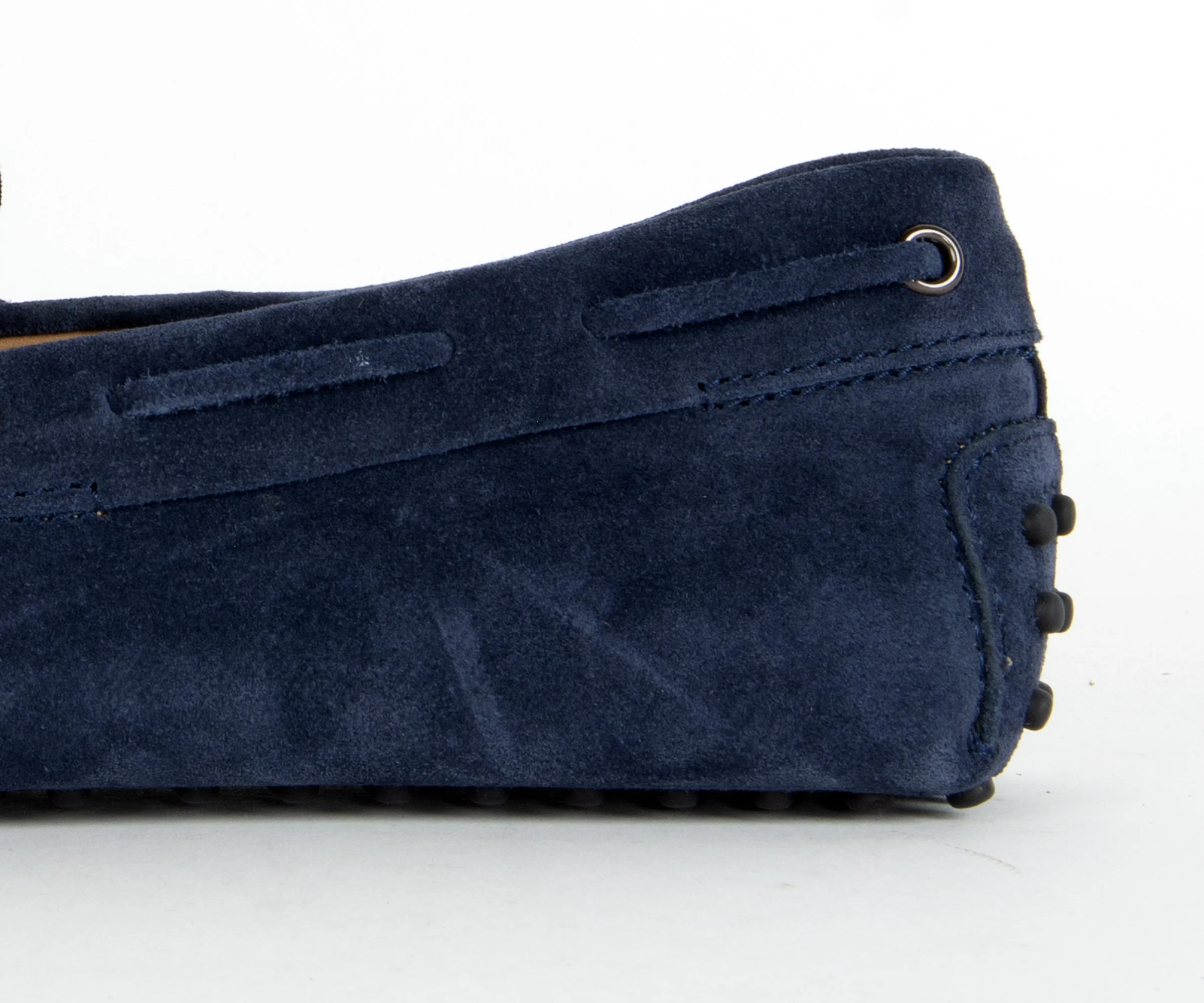 Tods Gommino Suede Driving Shoe Navy - Image 3