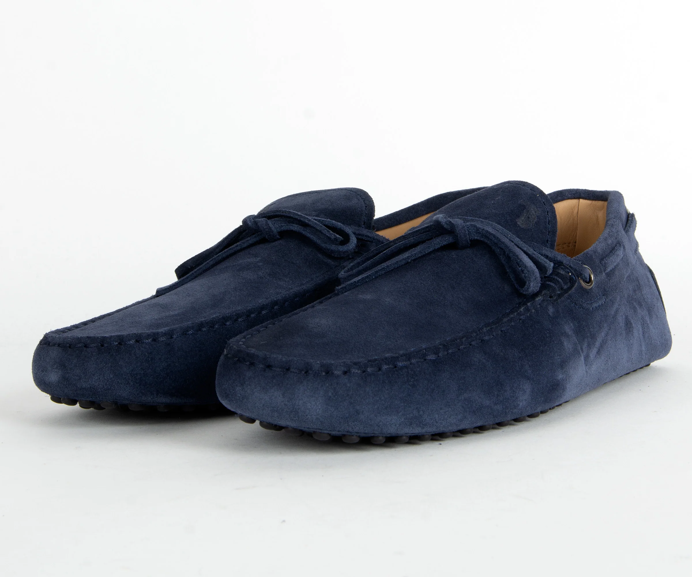 Tods Gommino Suede Driving Shoe Navy - Image 5