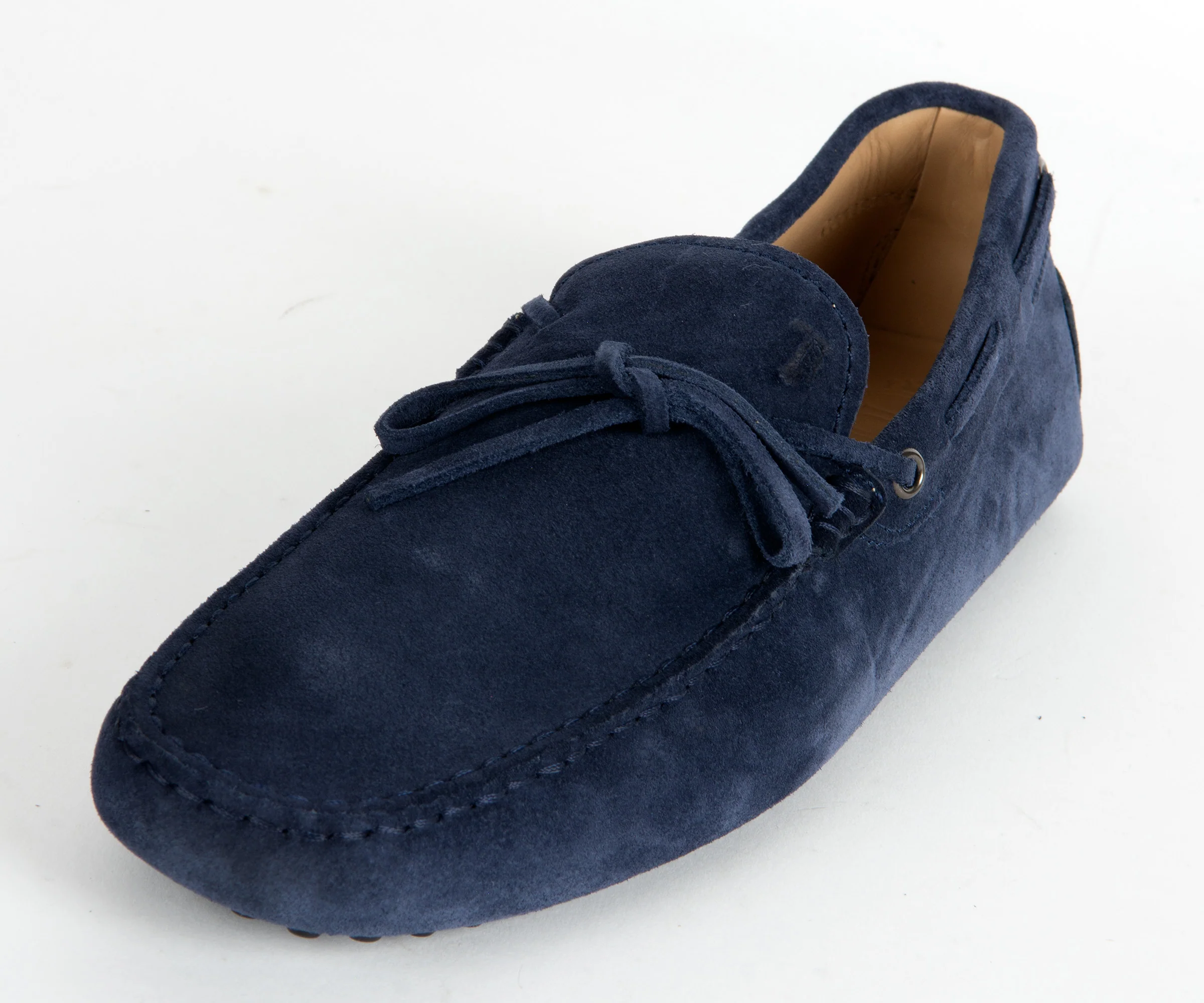 Tods Gommino Suede Driving Shoe Navy - Image 7