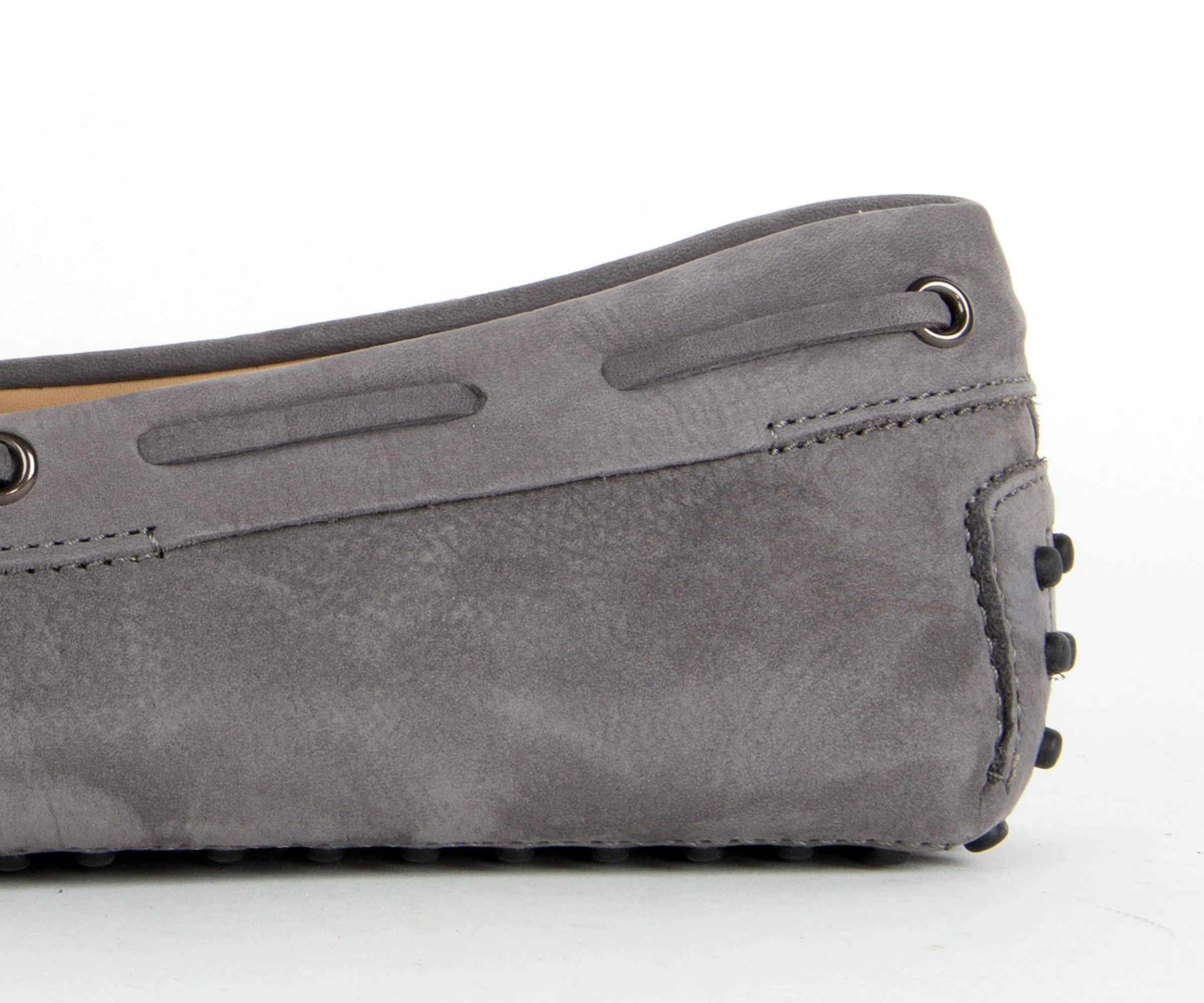 Tods Gommino Suede Driving Shoe Grey - Image 3