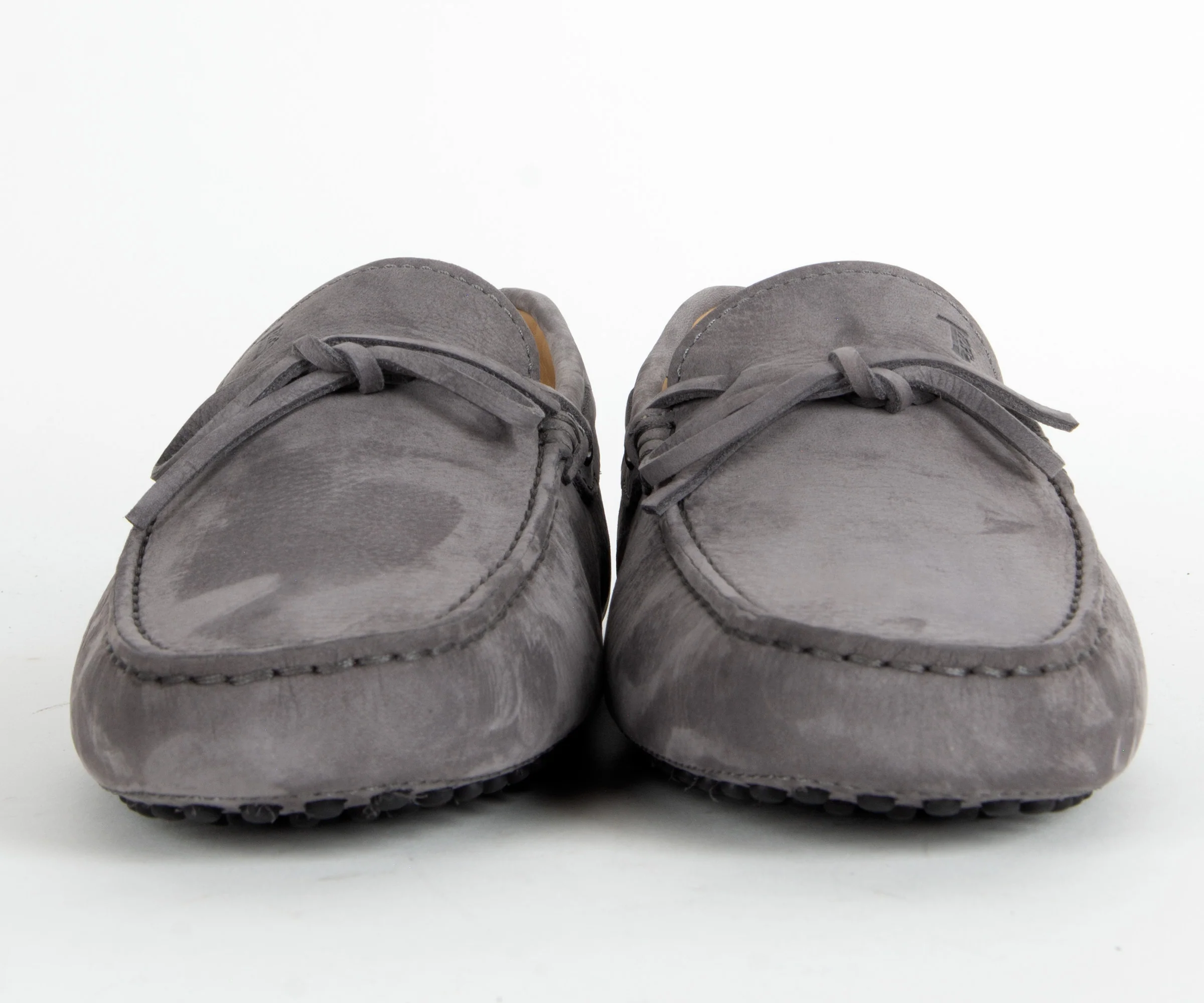 Tods Gommino Suede Driving Shoe Grey - Image 4