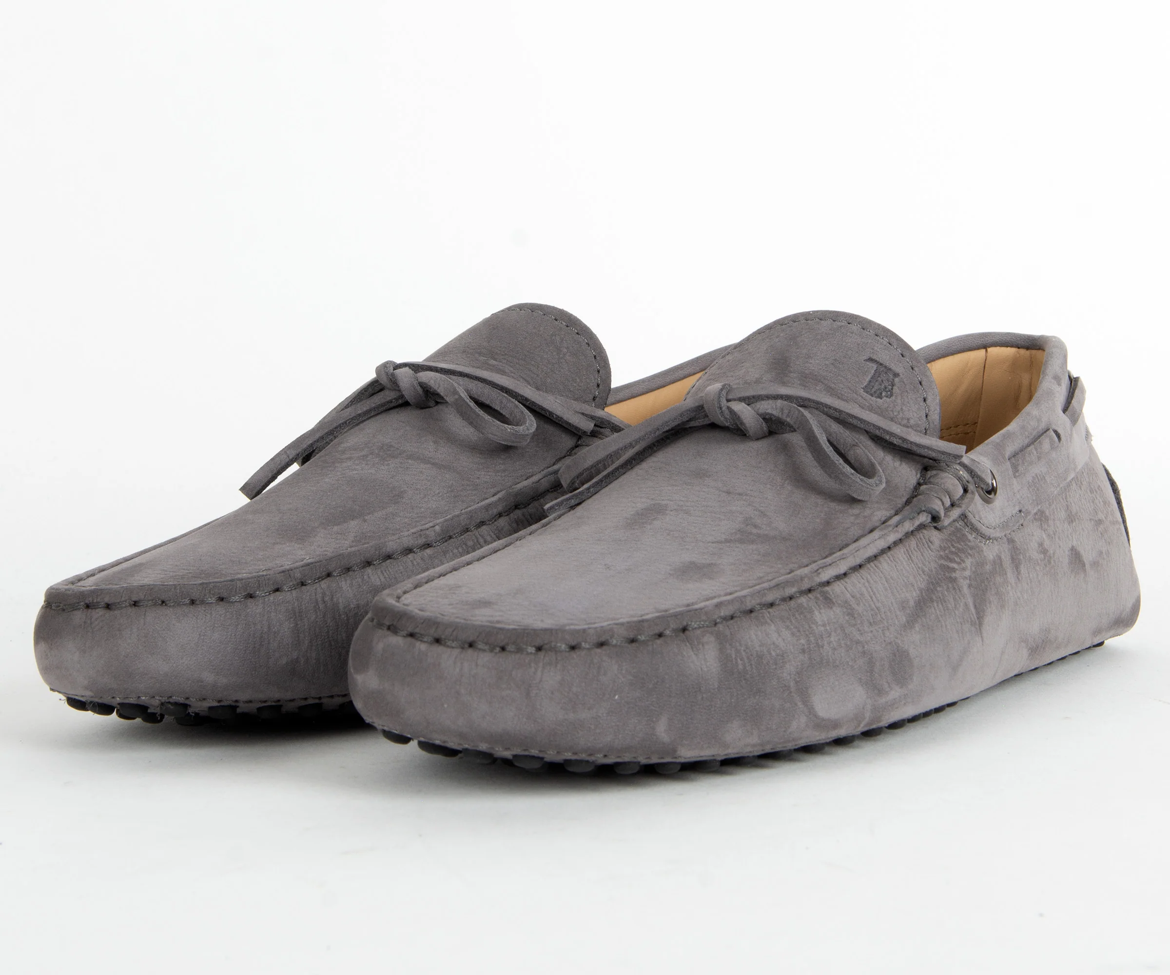 Tods Gommino Suede Driving Shoe Grey - Image 5