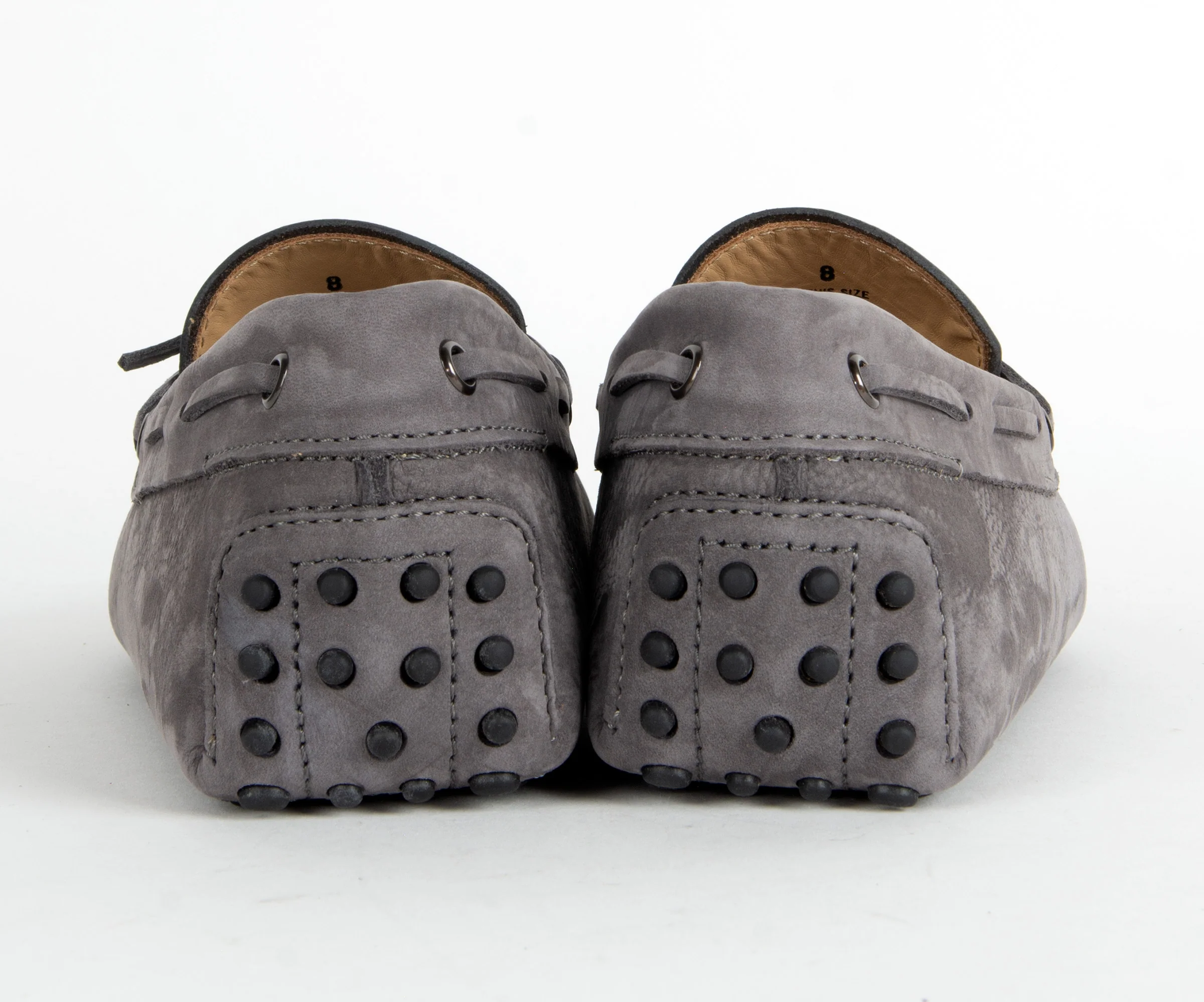 Tods Gommino Suede Driving Shoe Grey - Image 6