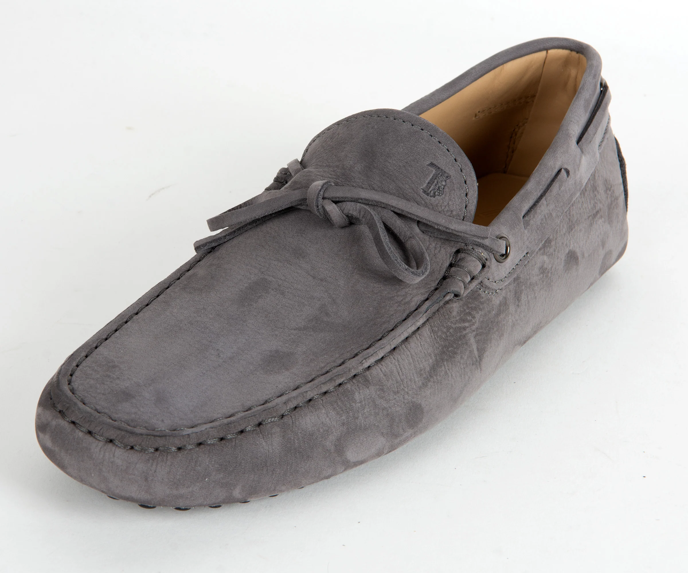 Tods Gommino Suede Driving Shoe Grey - Image 7