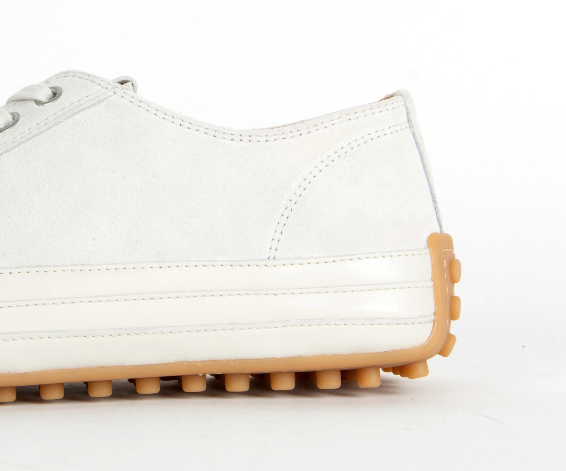 Tods Converse Suede & Leather Trainer White - Image 3