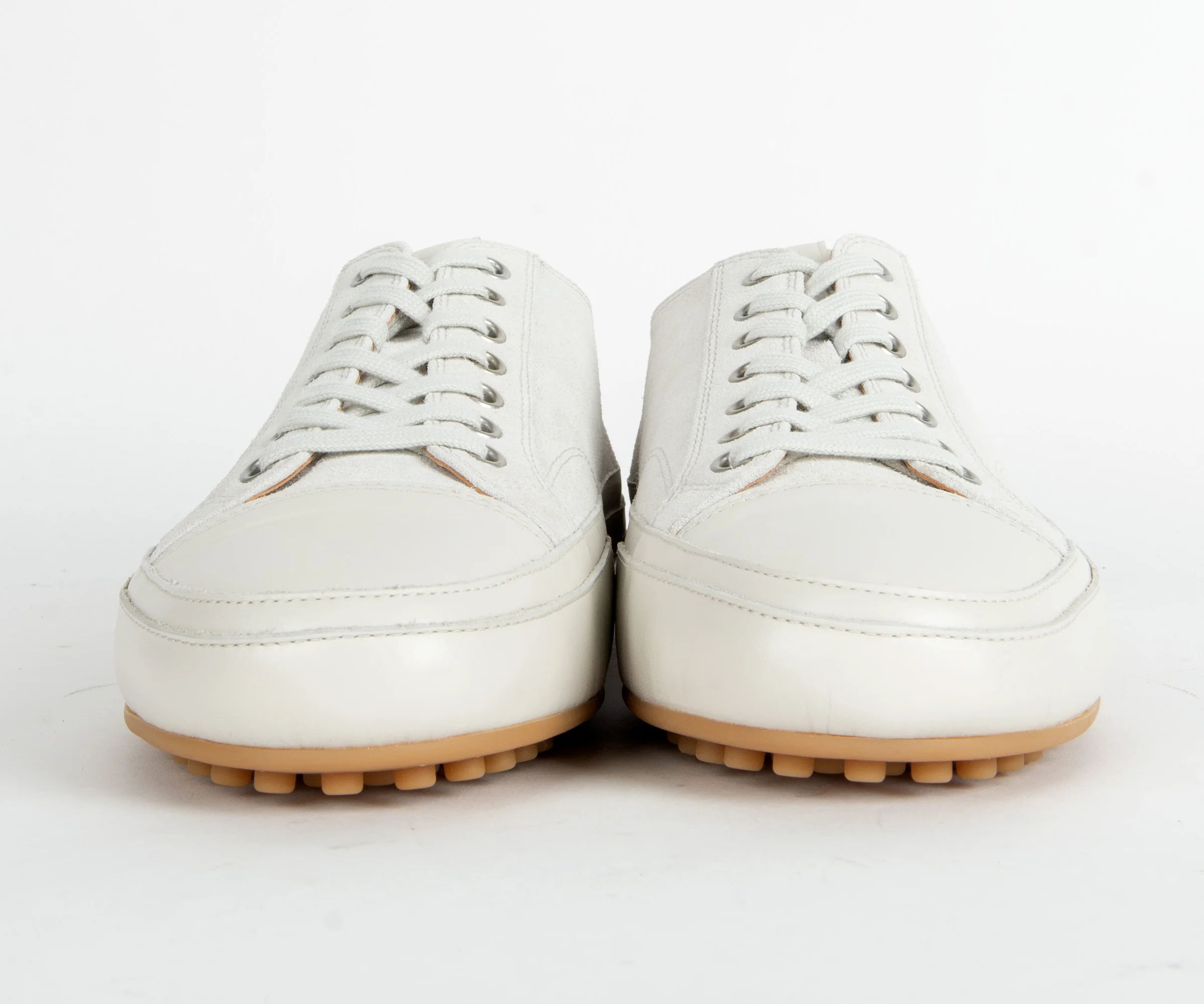 Tods Converse Suede & Leather Trainer White - Image 4