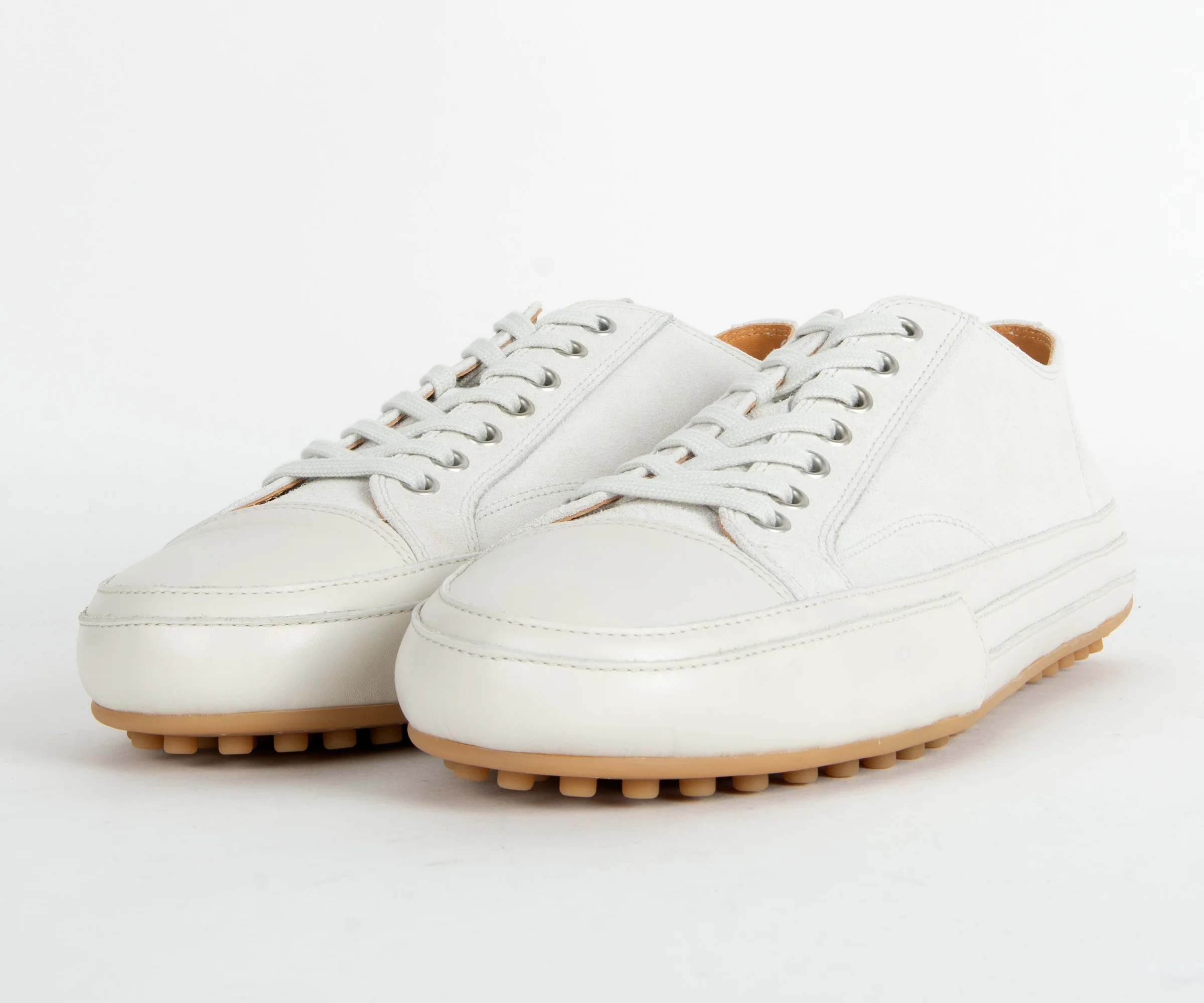 Tods Converse Suede & Leather Trainer White - Image 5