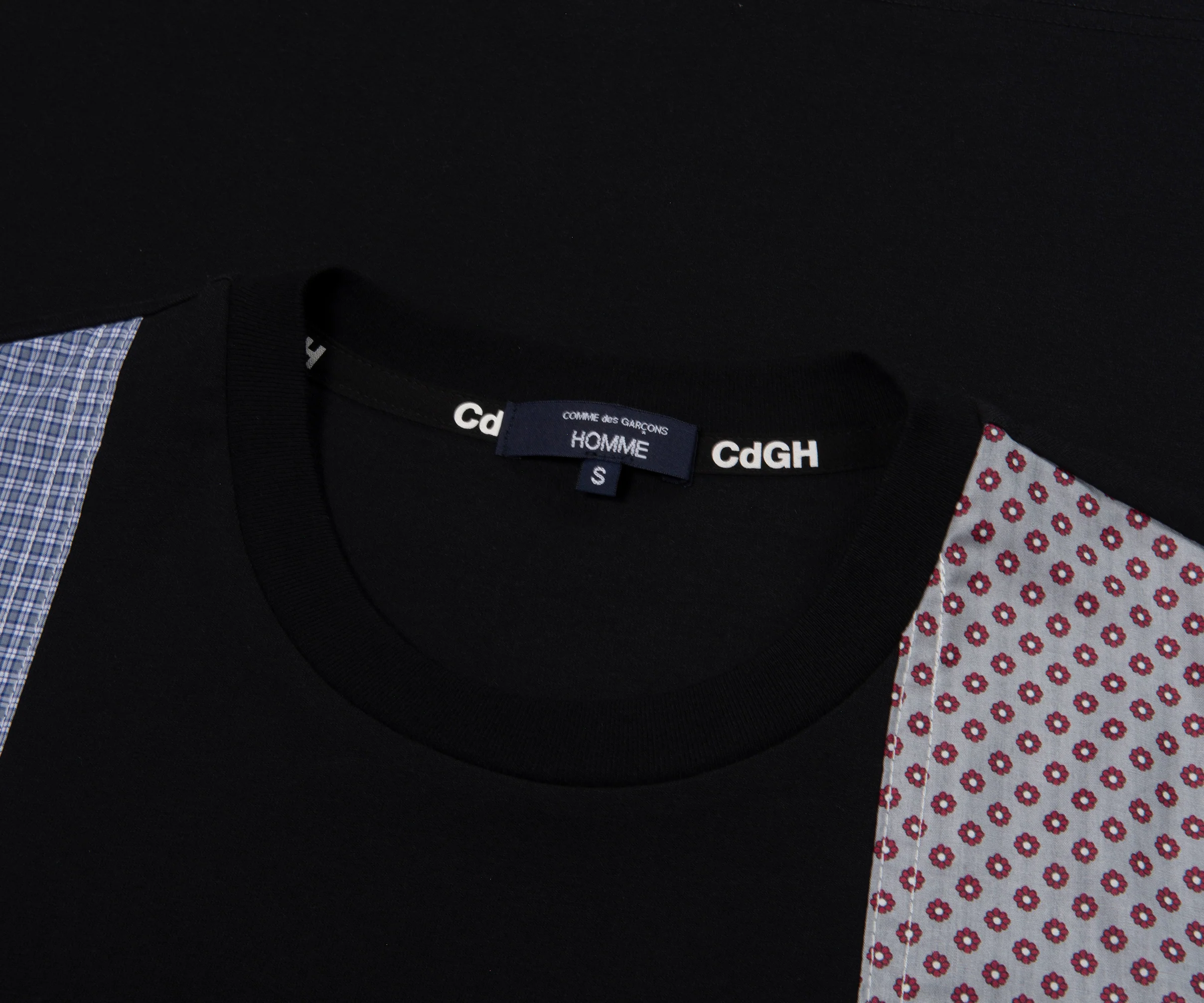 Comme Des Garcons Patchwork Oversized T-Shirt Black/Multi - Image 2