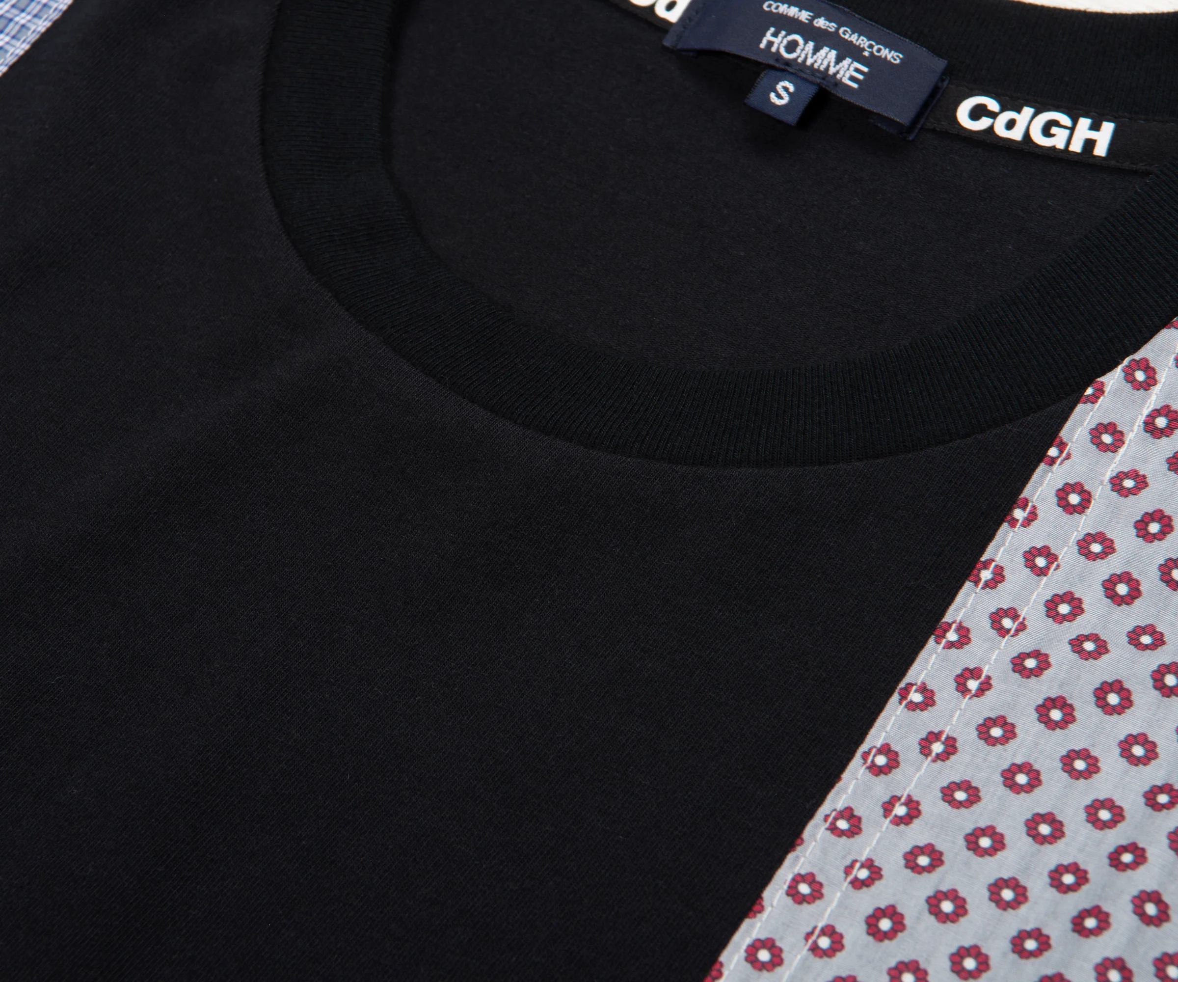 Comme Des Garcons Patchwork Oversized T-Shirt Black/Multi - Image 3